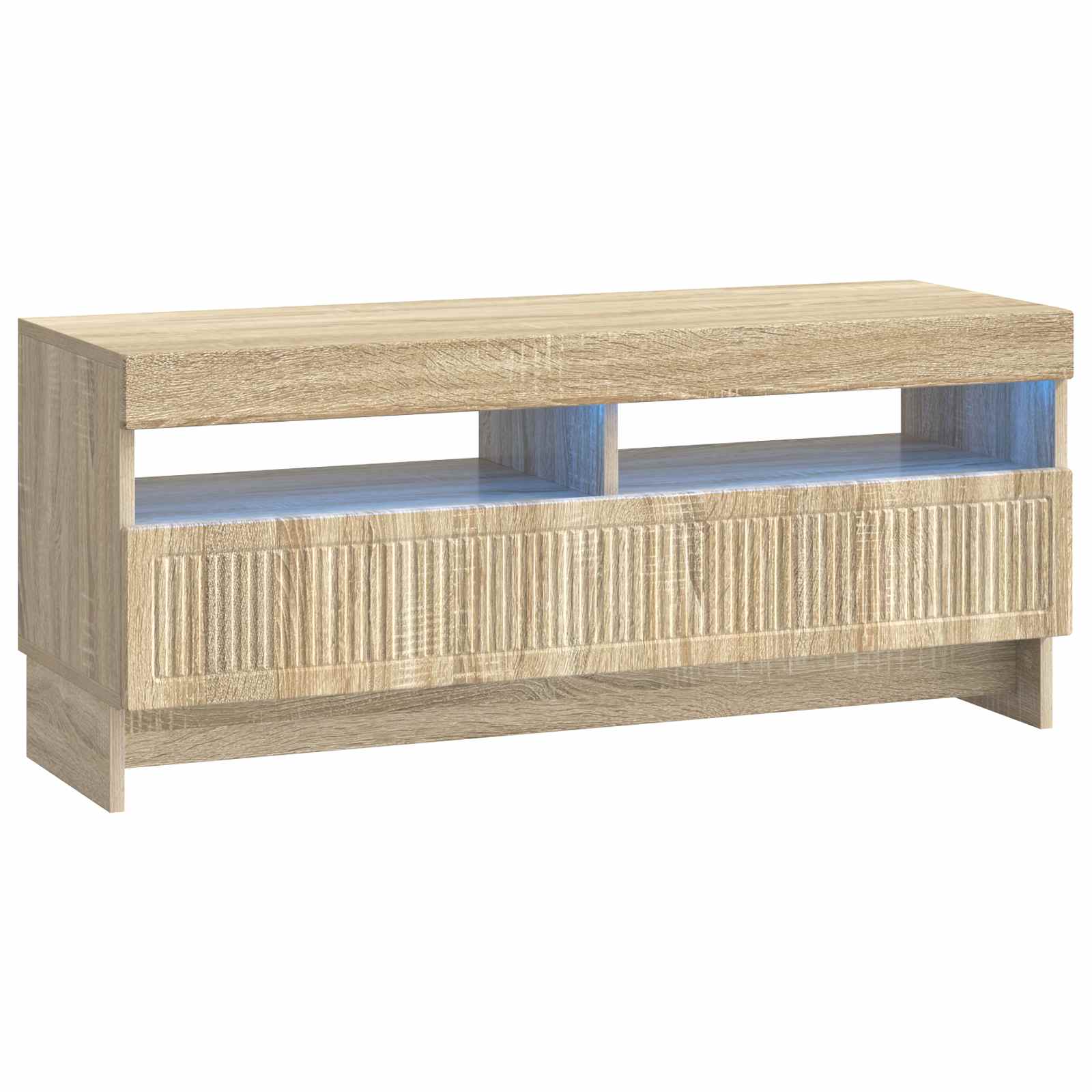 5-teiliges LED TV Schrank Sonoma-Eiche Holzwerkstoff