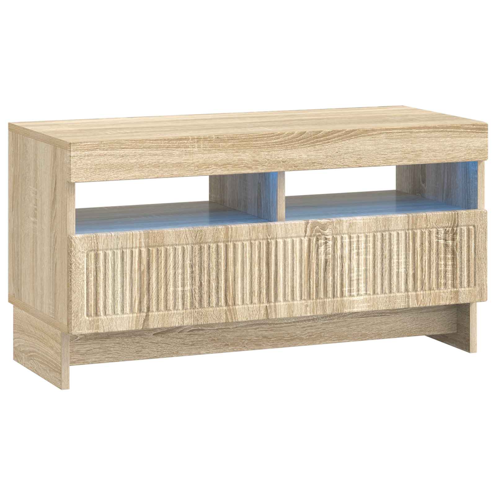 5-teiliges LED TV Schrank Sonoma-Eiche Holzwerkstoff