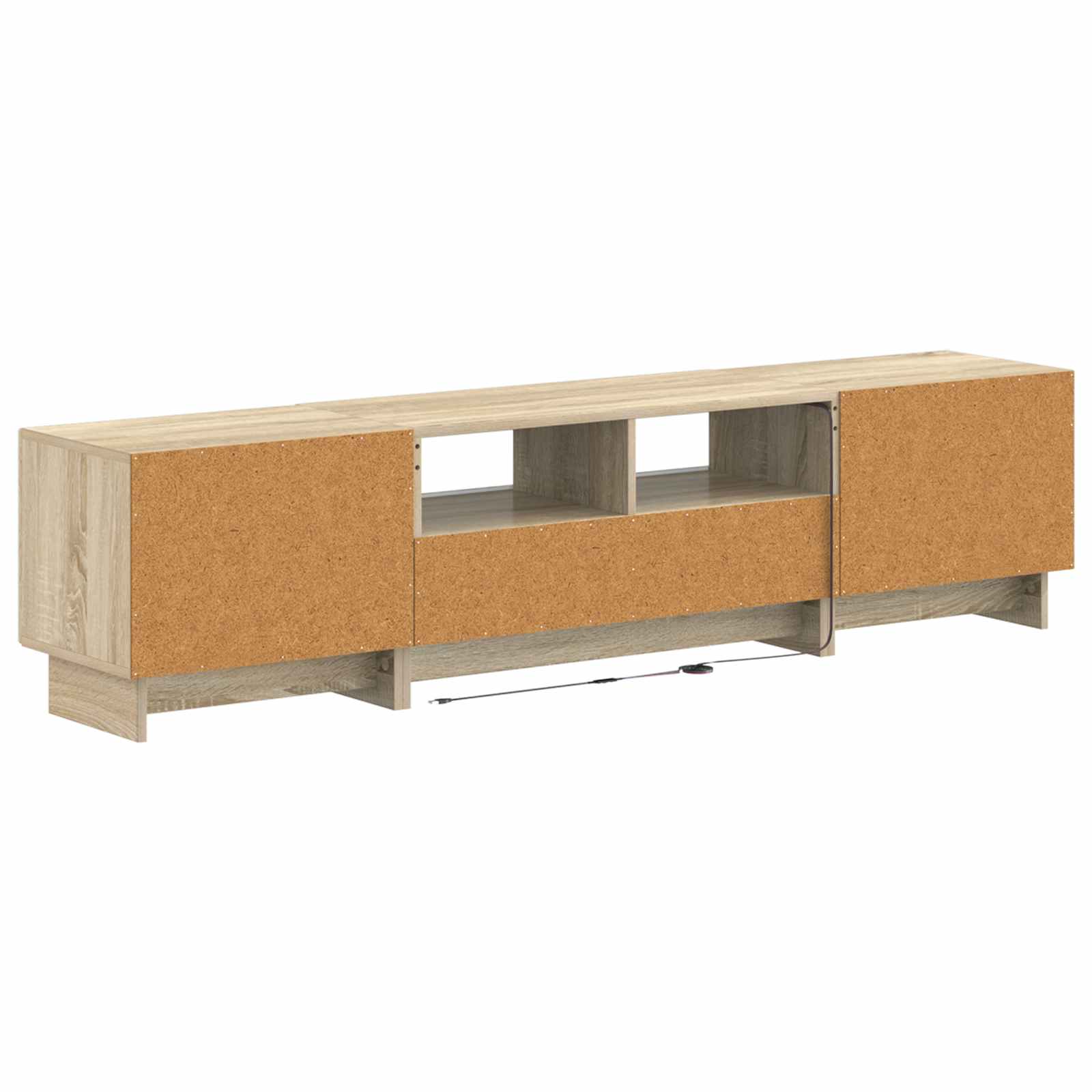 5-teiliges LED TV Schrank Sonoma-Eiche Holzwerkstoff