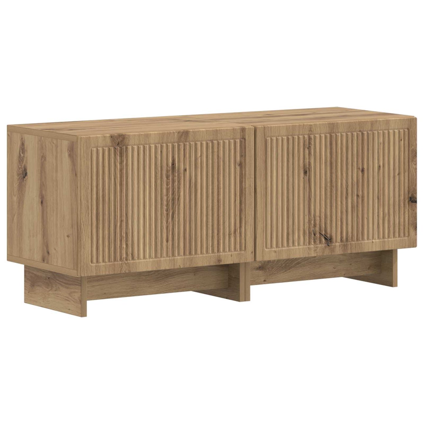 5-teiliges LED TV Schrank Artisan-Eiche Holzwerkstoff