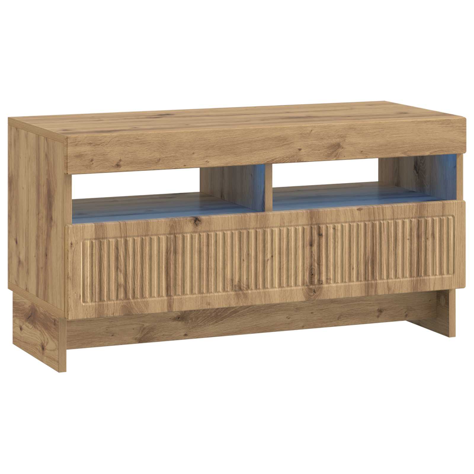 5-teiliges LED TV Schrank Artisan-Eiche Holzwerkstoff
