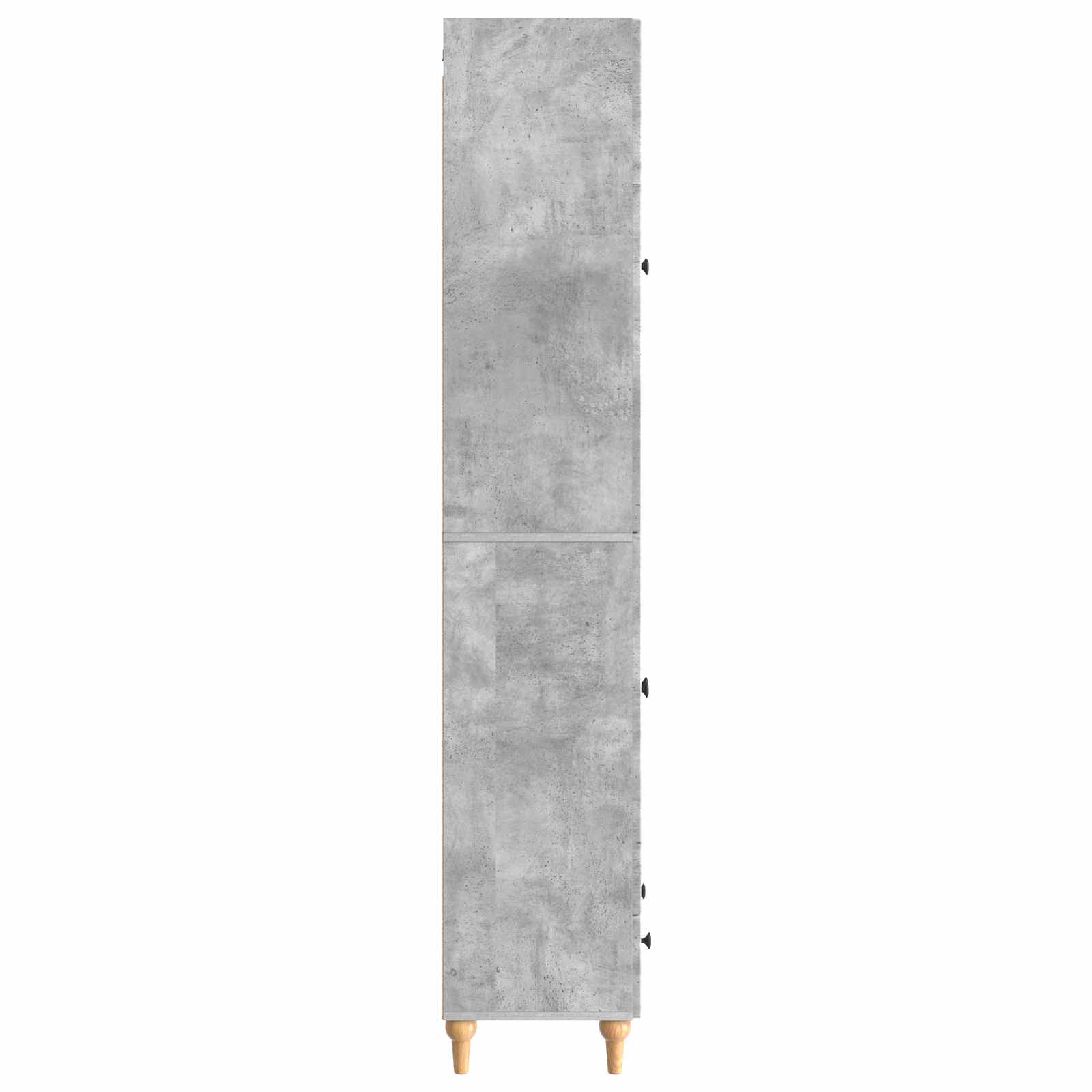 Schrankset 2 stk. Betongrau Holzwerkstoff