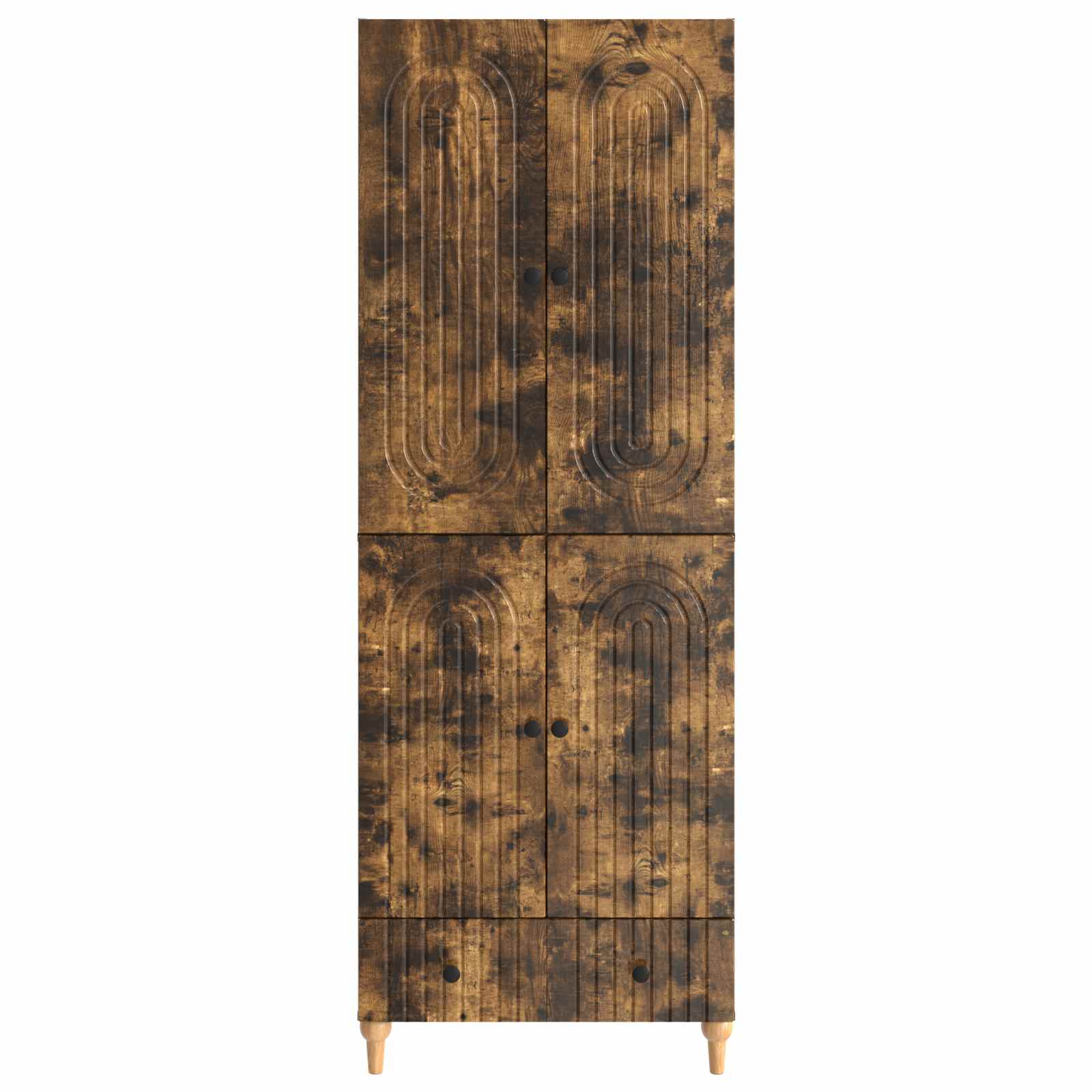 Schrankset 2 stk. Räuchereiche Holzwerkstoff