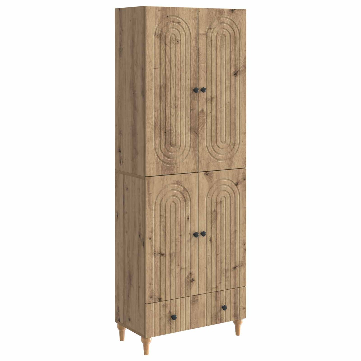 Schrankset 2 stk. Artisan-Eiche Holzwerkstoff
