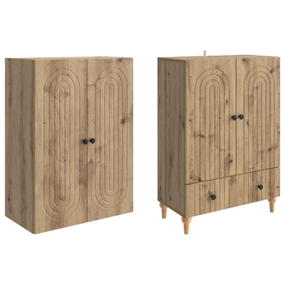 Schrankset 2 stk. Artisan-Eiche Holzwerkstoff