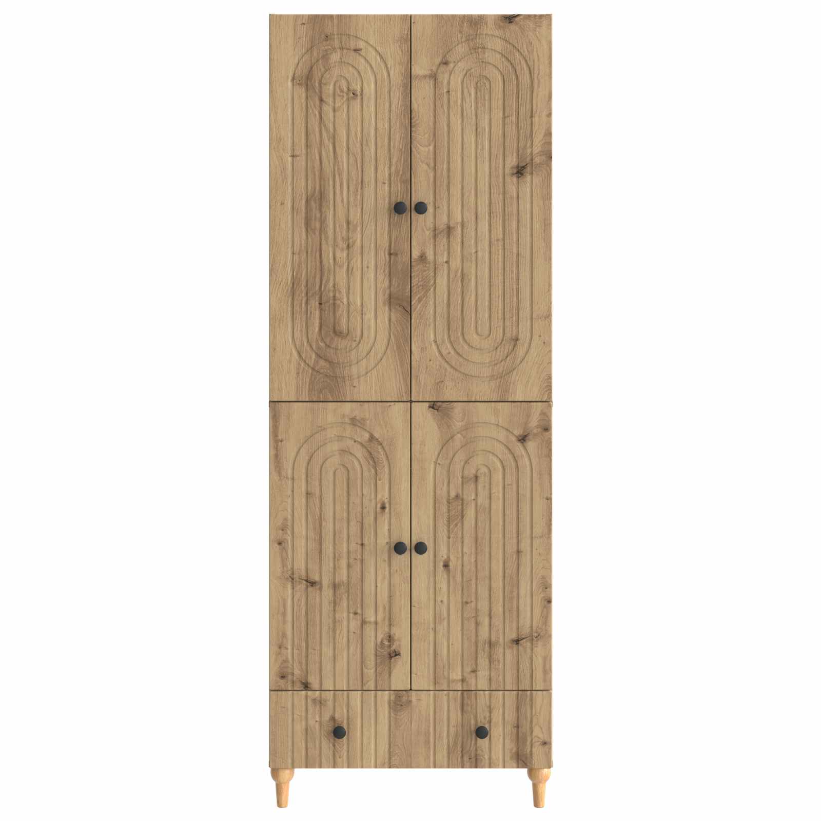 Schrankset 2 stk. Artisan-Eiche Holzwerkstoff