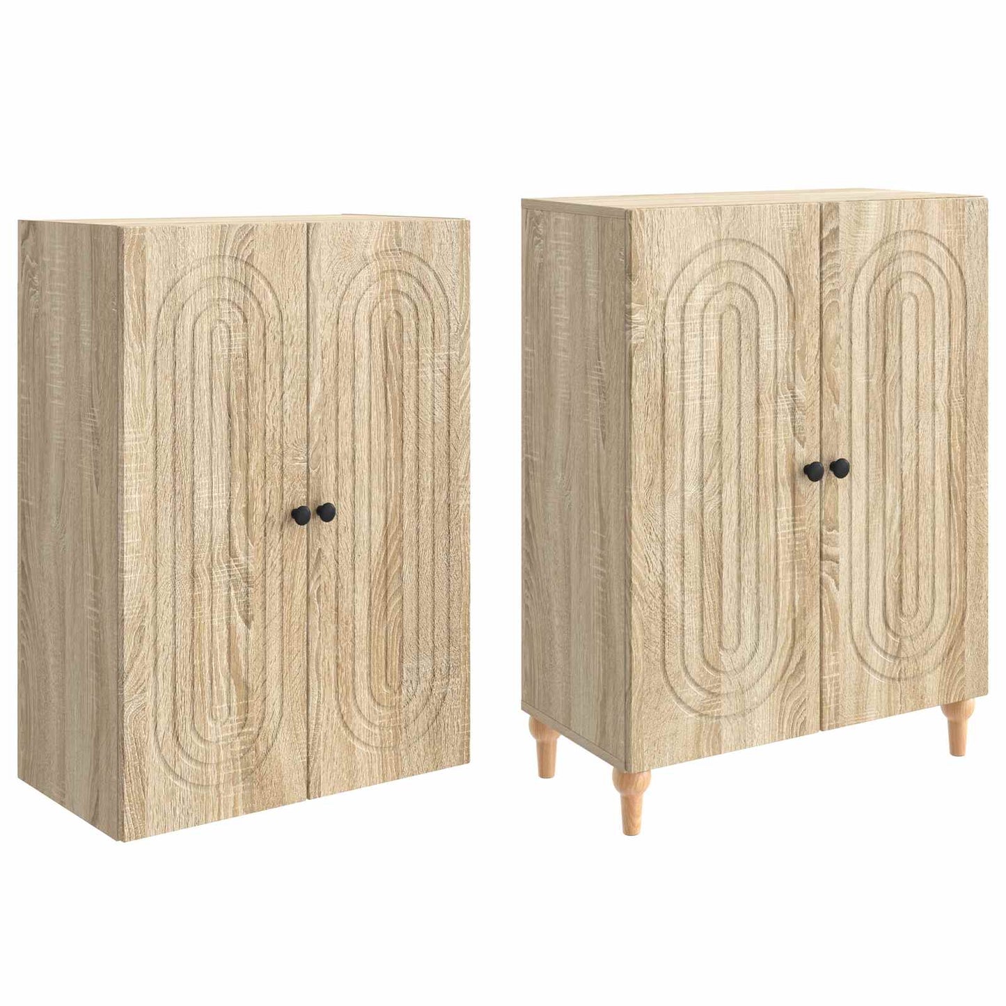 Schrankset 2 pcs 66 x 34,5 x 90 cm Holzwerkstoff