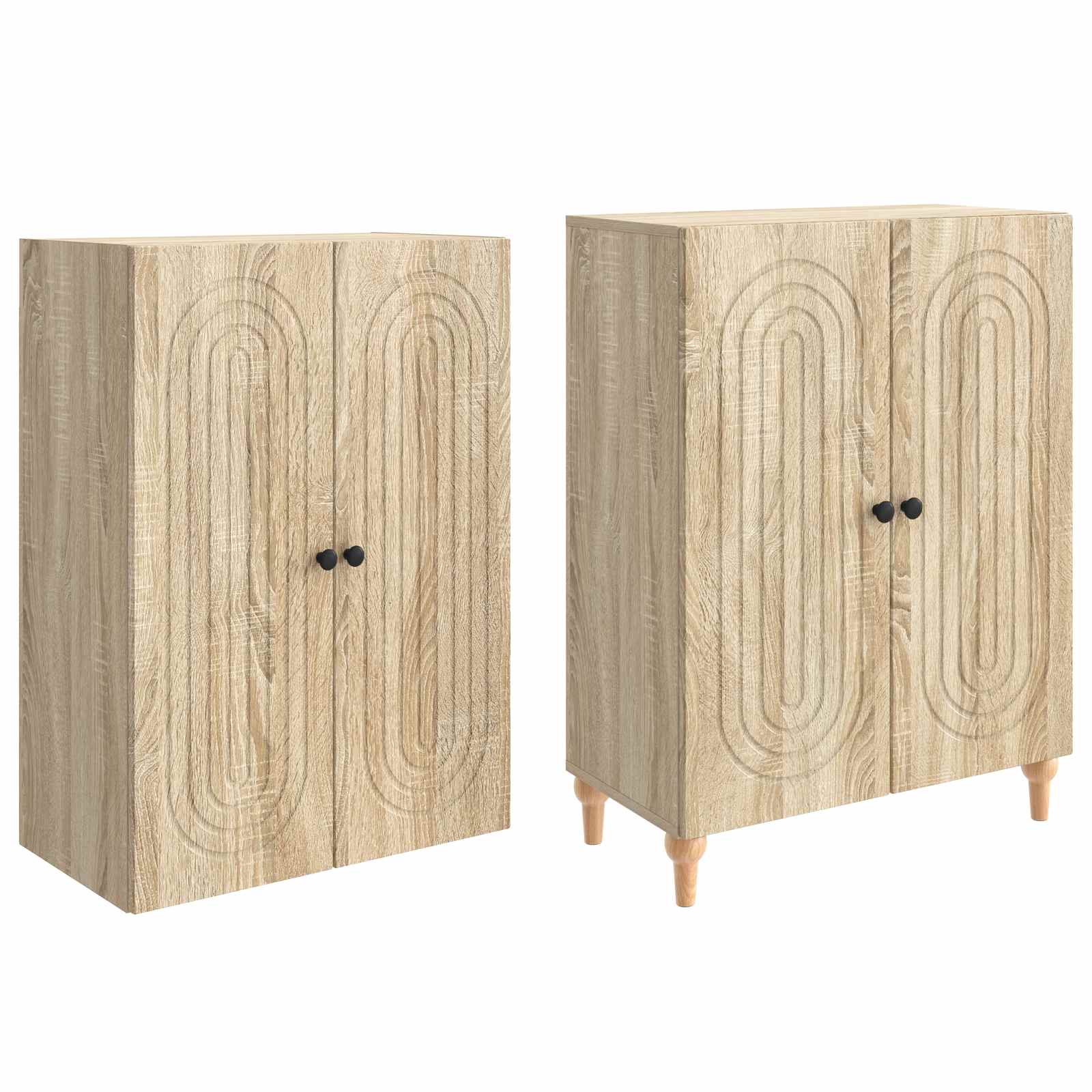 Schrankset 2 pcs 66 x 34,5 x 90 cm Holzwerkstoff