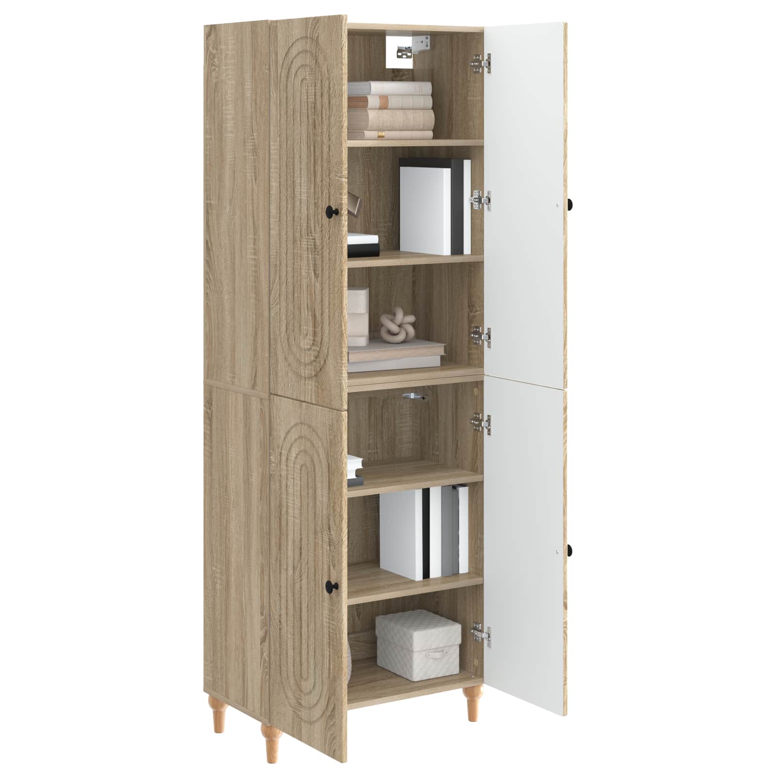Schrankset 2 pcs 66 x 34,5 x 90 cm Holzwerkstoff