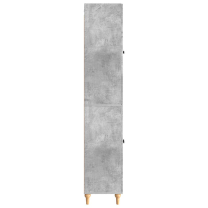 Schrankset 2 stk. Betongrau Holzwerkstoff
