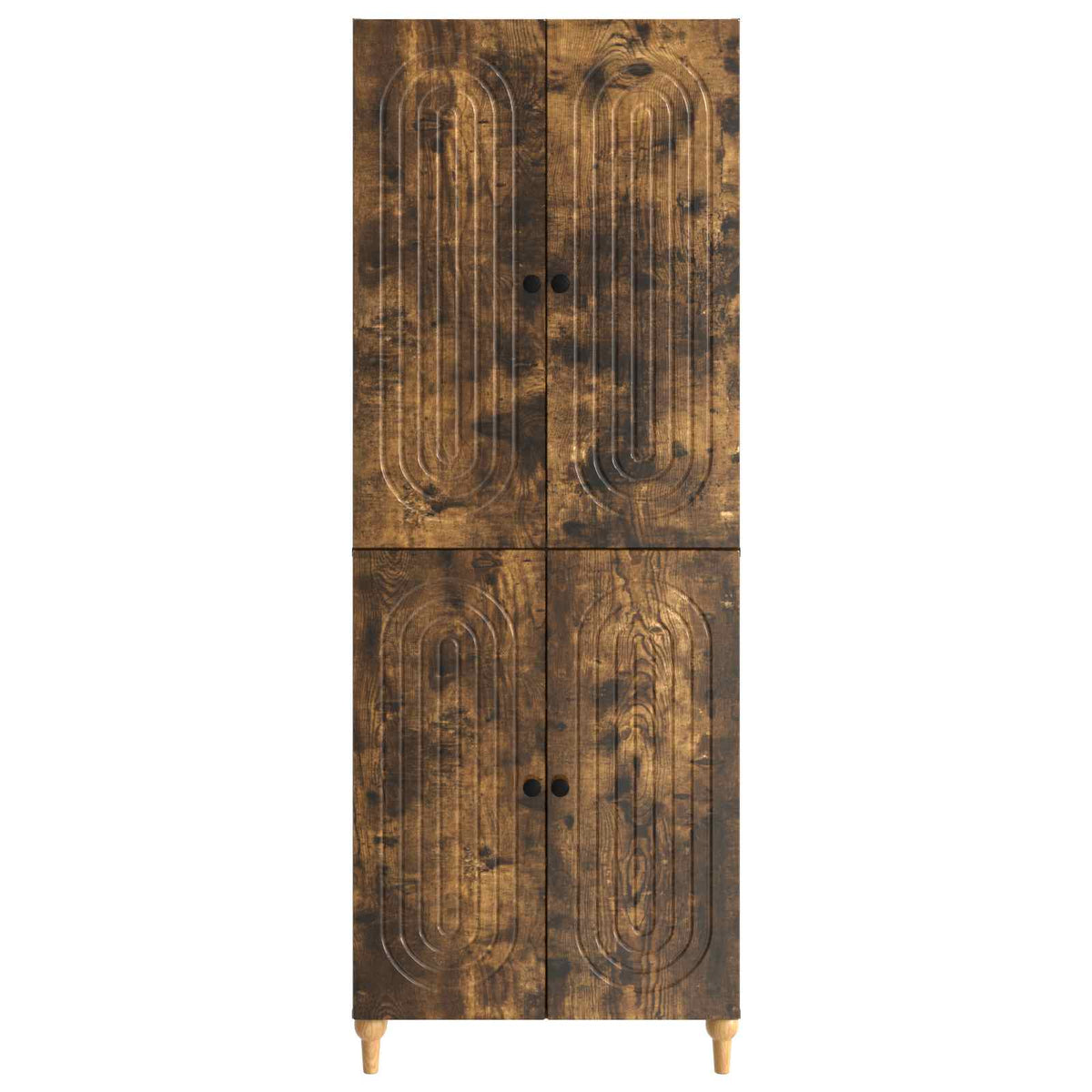 Schrankset 2 stk. Räuchereiche Holzwerkstoff
