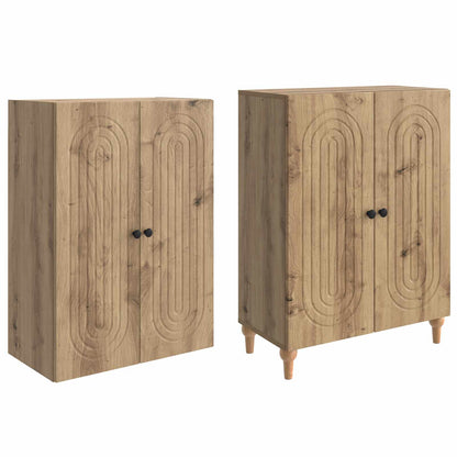 Schrankset 2 stk. Artisan-Eiche Holzwerkstoff