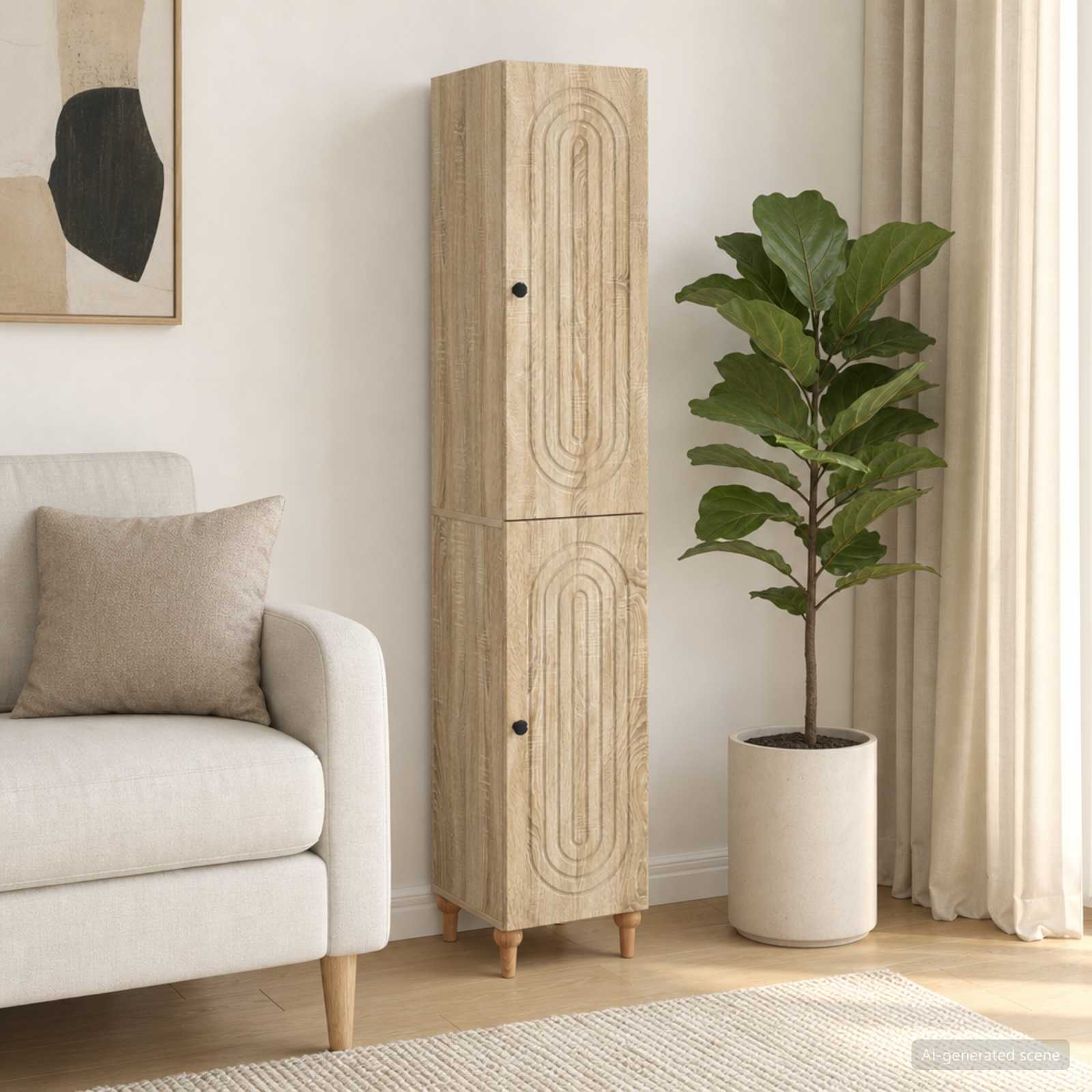Schrankset 2 pcs Sonoma-Eiche Holzwerkstoff