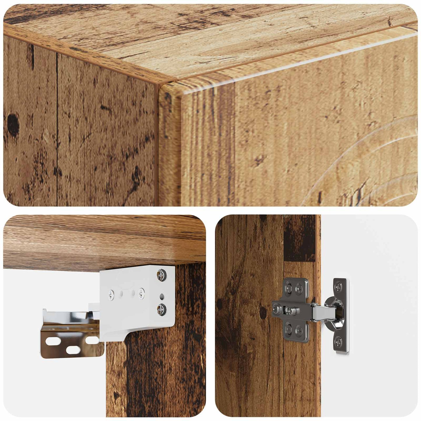 Schrankset 2 stk. Altholz Holzwerkstoff