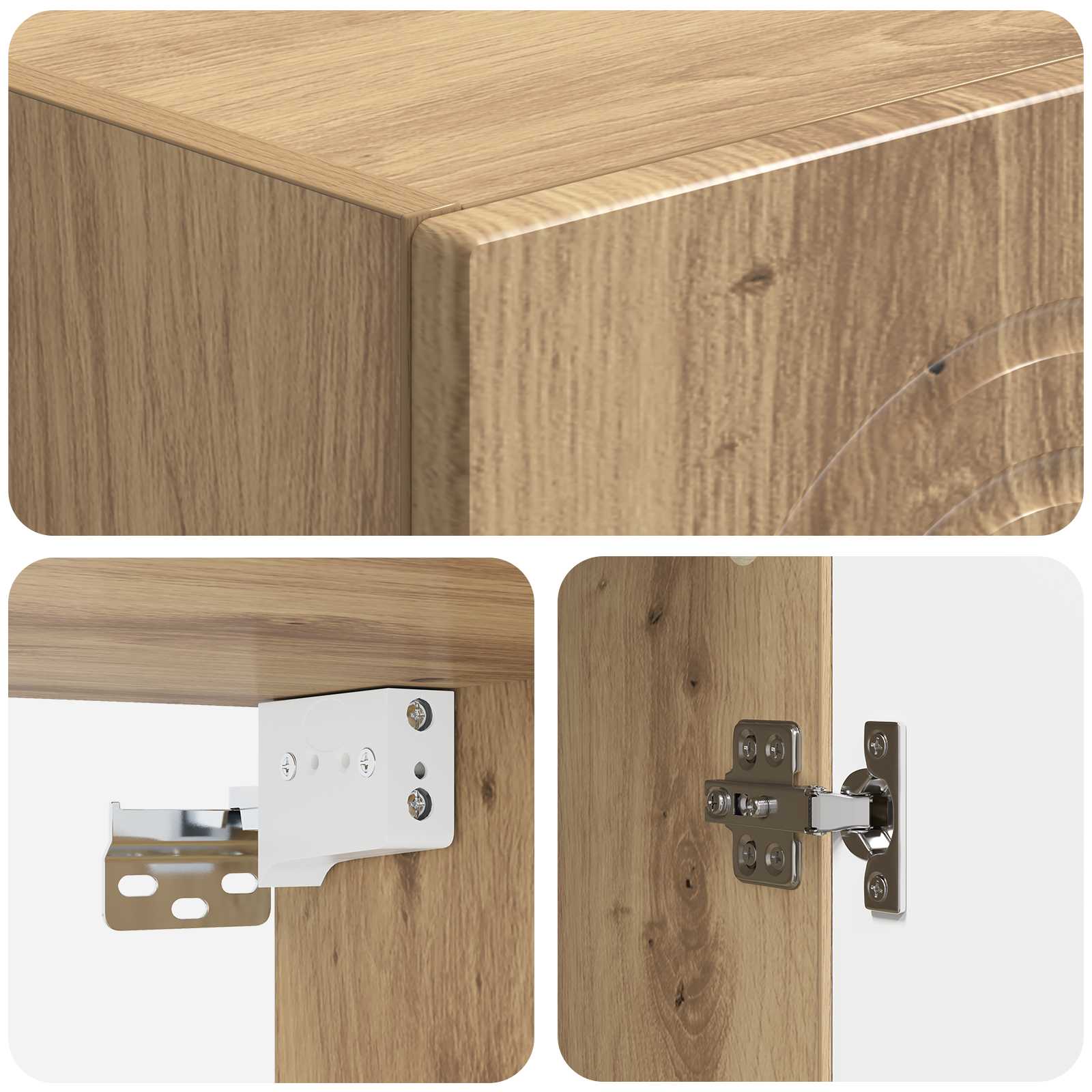 Schrankset 2 stk. Artisan-Eiche Holzwerkstoff