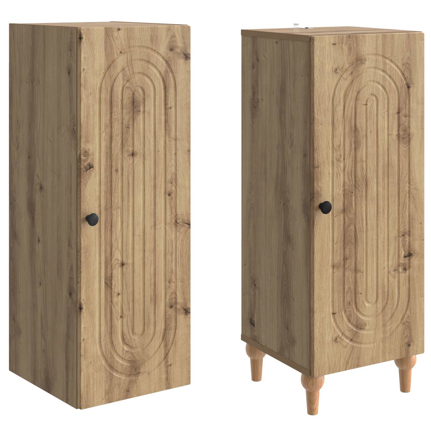 Schrankset 2 stk. Artisan-Eiche Holzwerkstoff