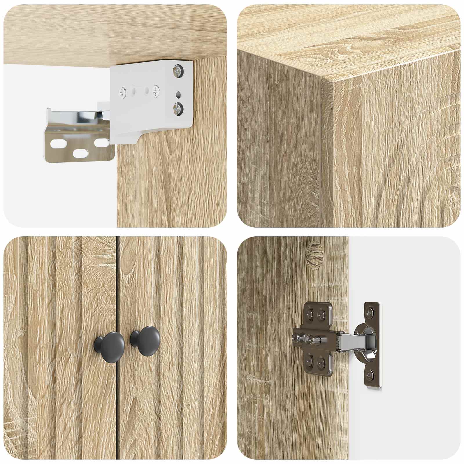 Schrankset 2 pcs 66 x 34,5 x 90 cm Holzwerkstoff