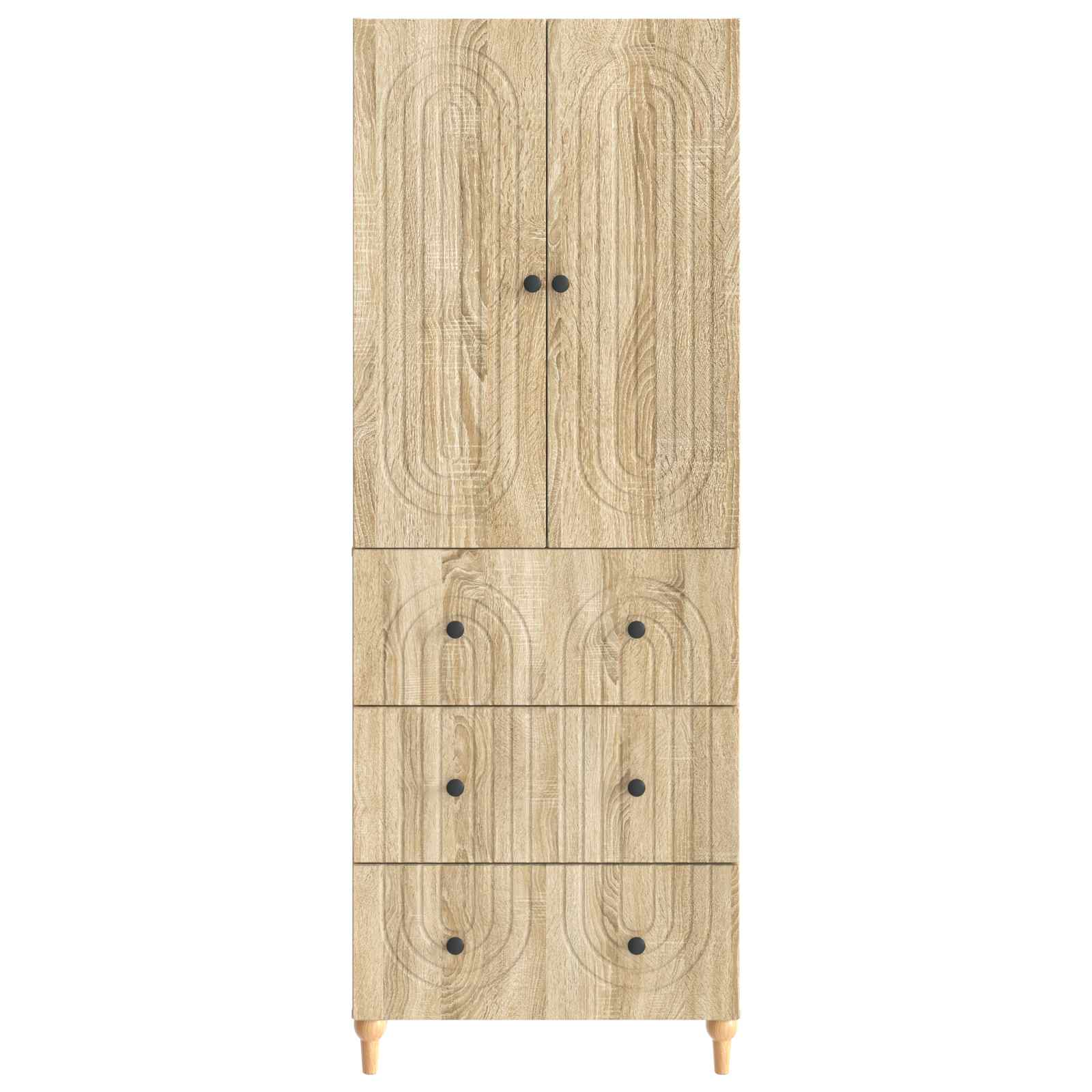 Schrankset 2 pcs 66 x 34,5 x 90 cm Holzwerkstoff