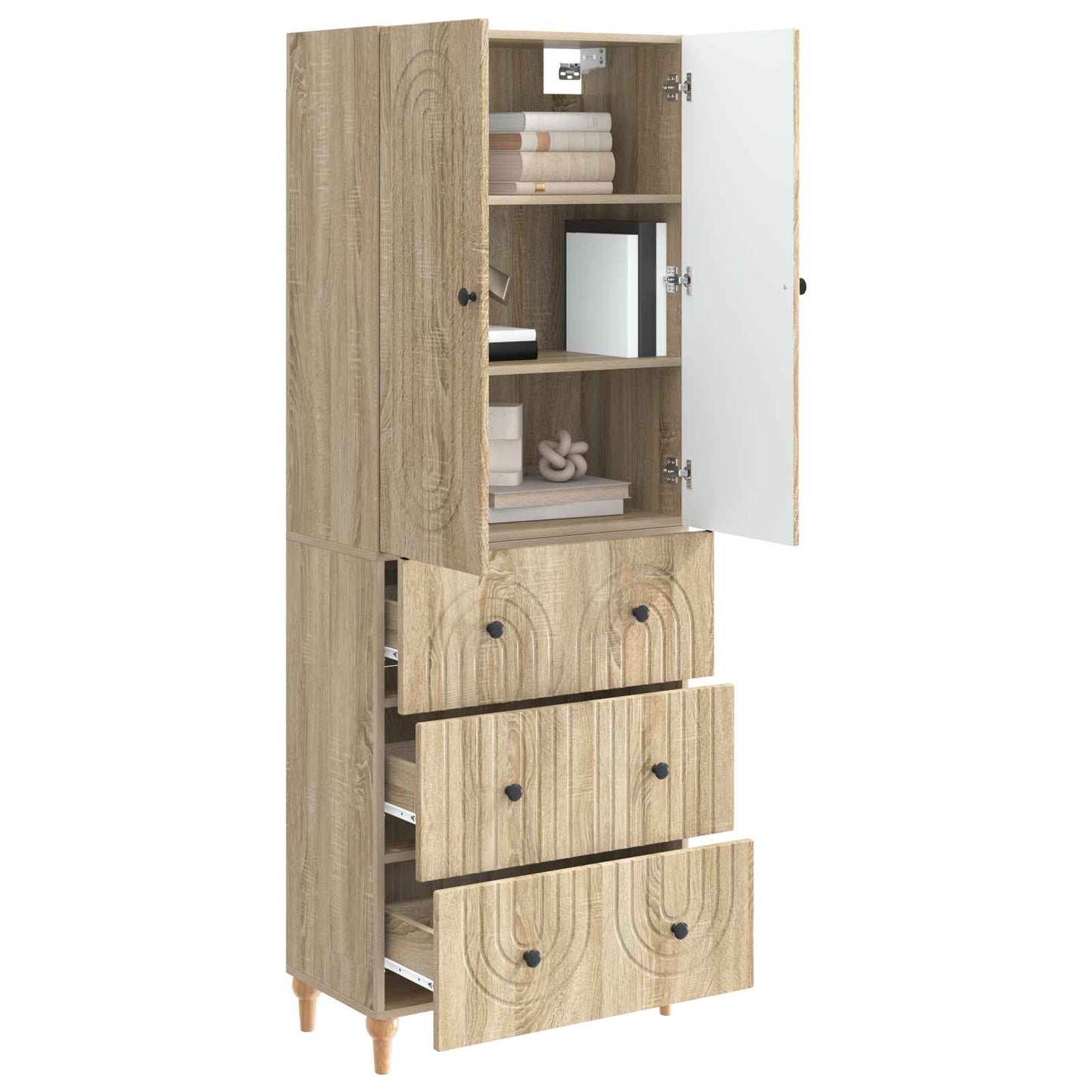 Schrankset 2 pcs 66 x 34,5 x 90 cm Holzwerkstoff