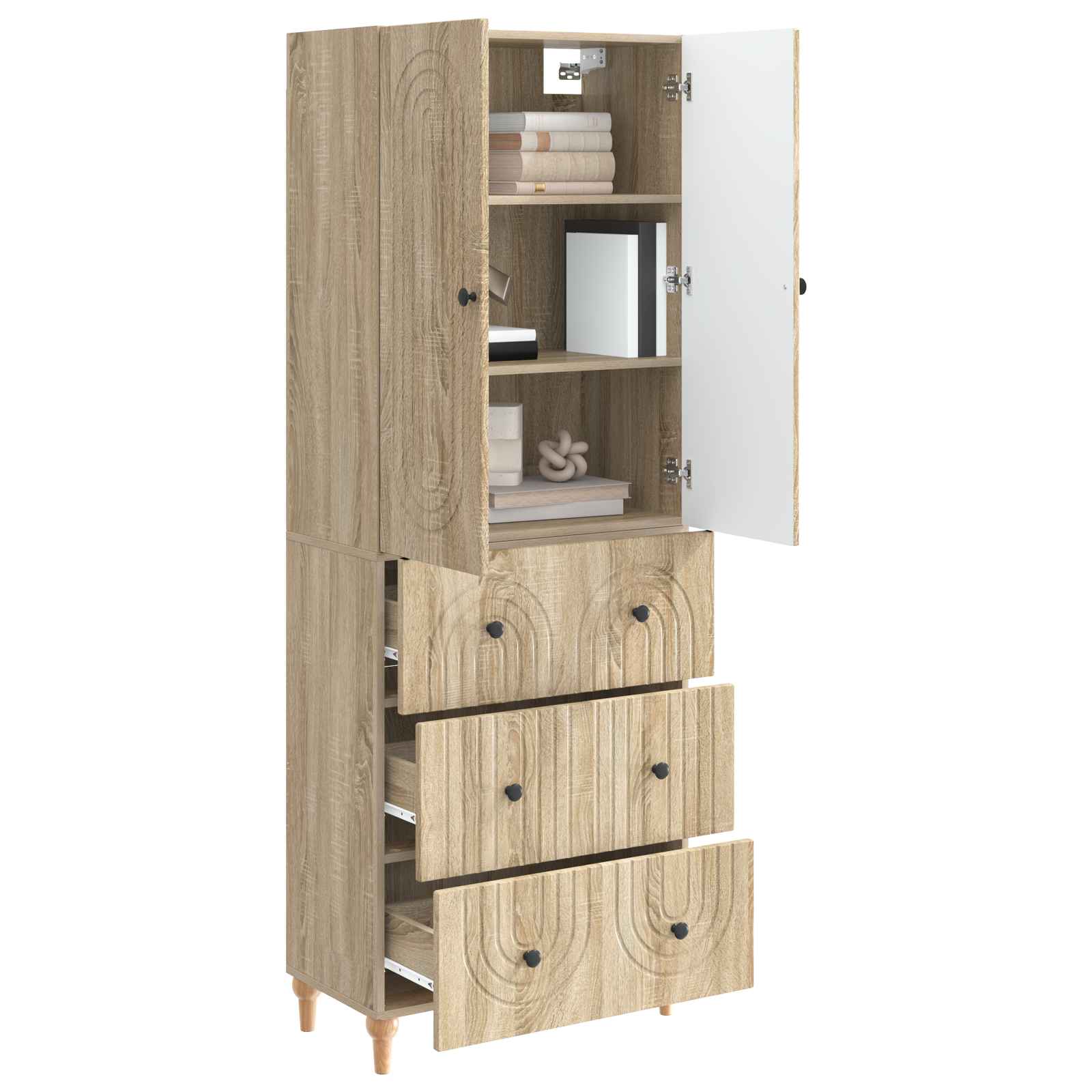 Schrankset 2 pcs 66 x 34,5 x 90 cm Holzwerkstoff