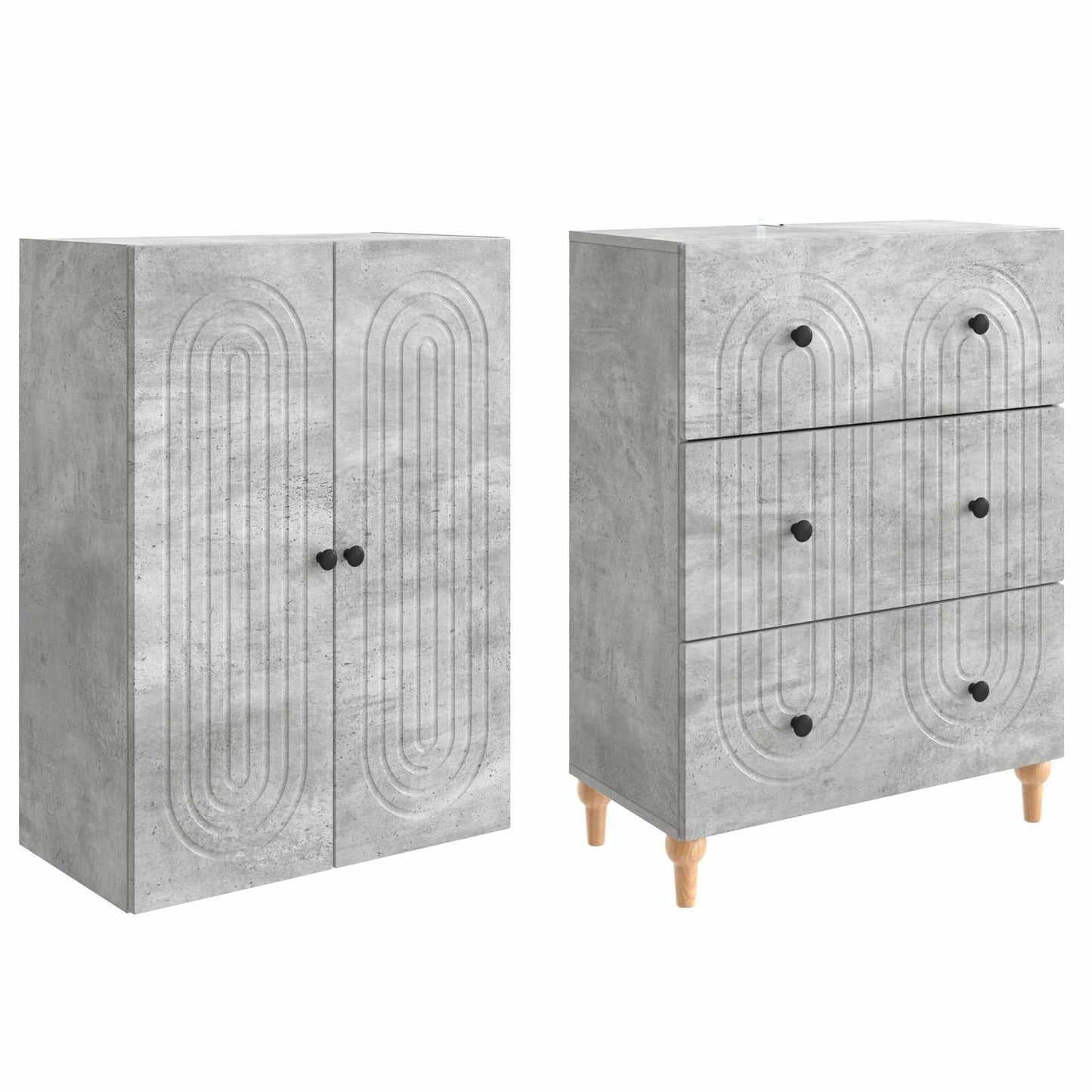 Schrankset 2 pcs 66 x 34,5 x 90 cm Holzwerkstoff