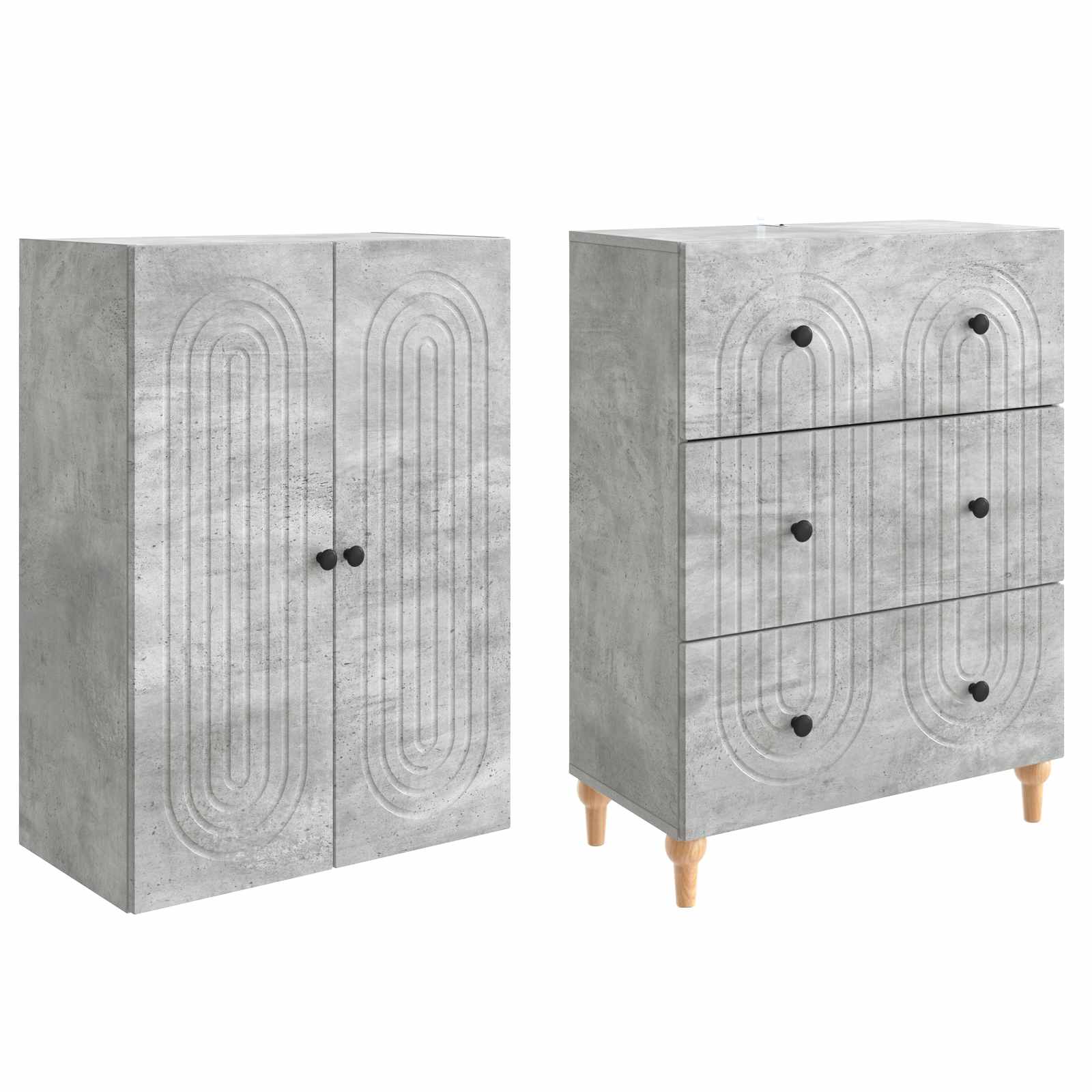 Schrankset 2 pcs 66 x 34,5 x 90 cm Holzwerkstoff