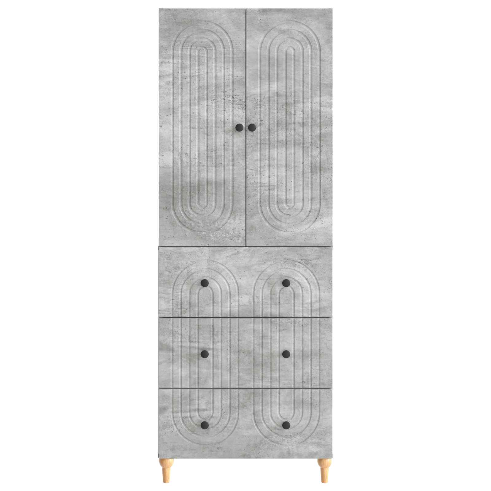 Schrankset 2 pcs 66 x 34,5 x 90 cm Holzwerkstoff