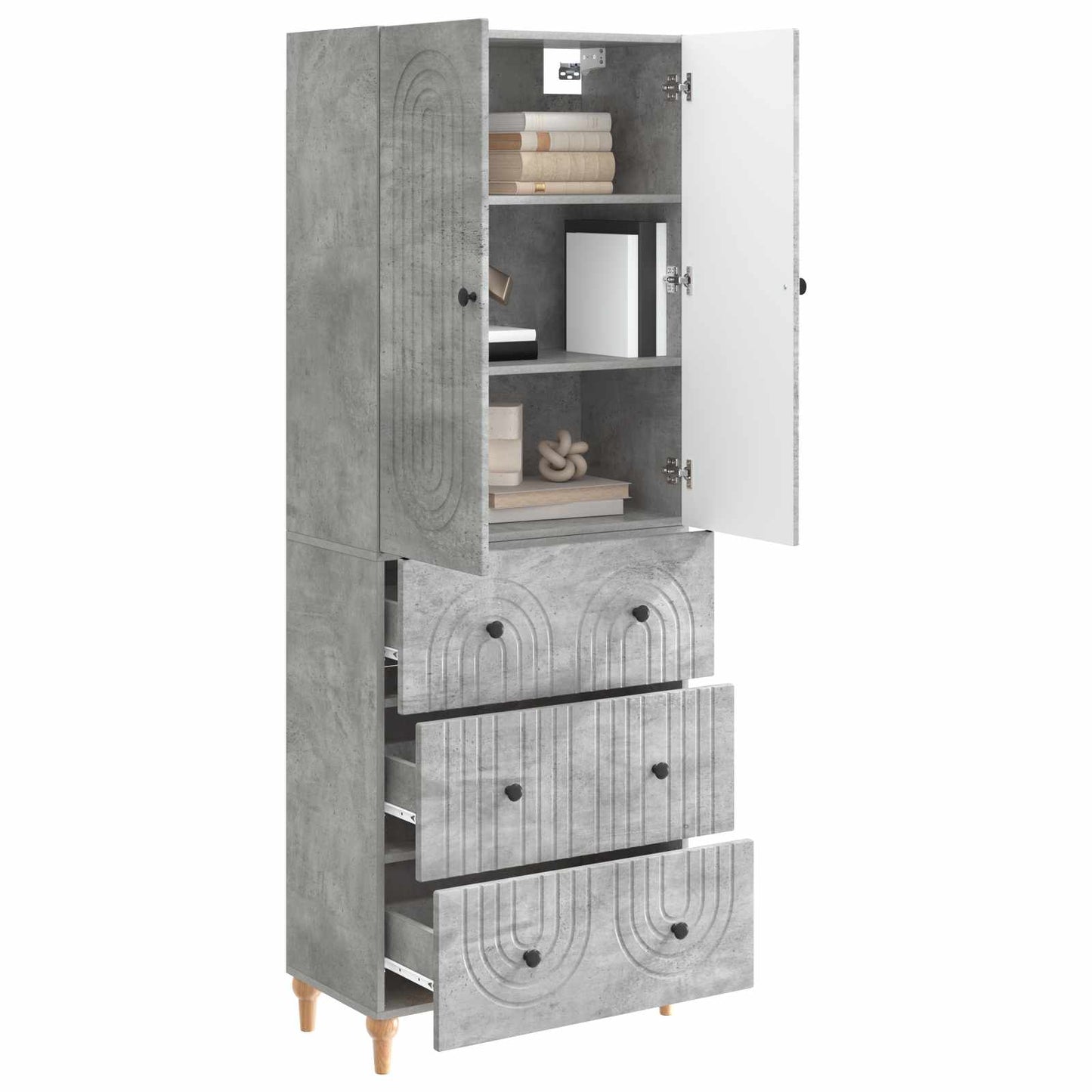 Schrankset 2 pcs 66 x 34,5 x 90 cm Holzwerkstoff