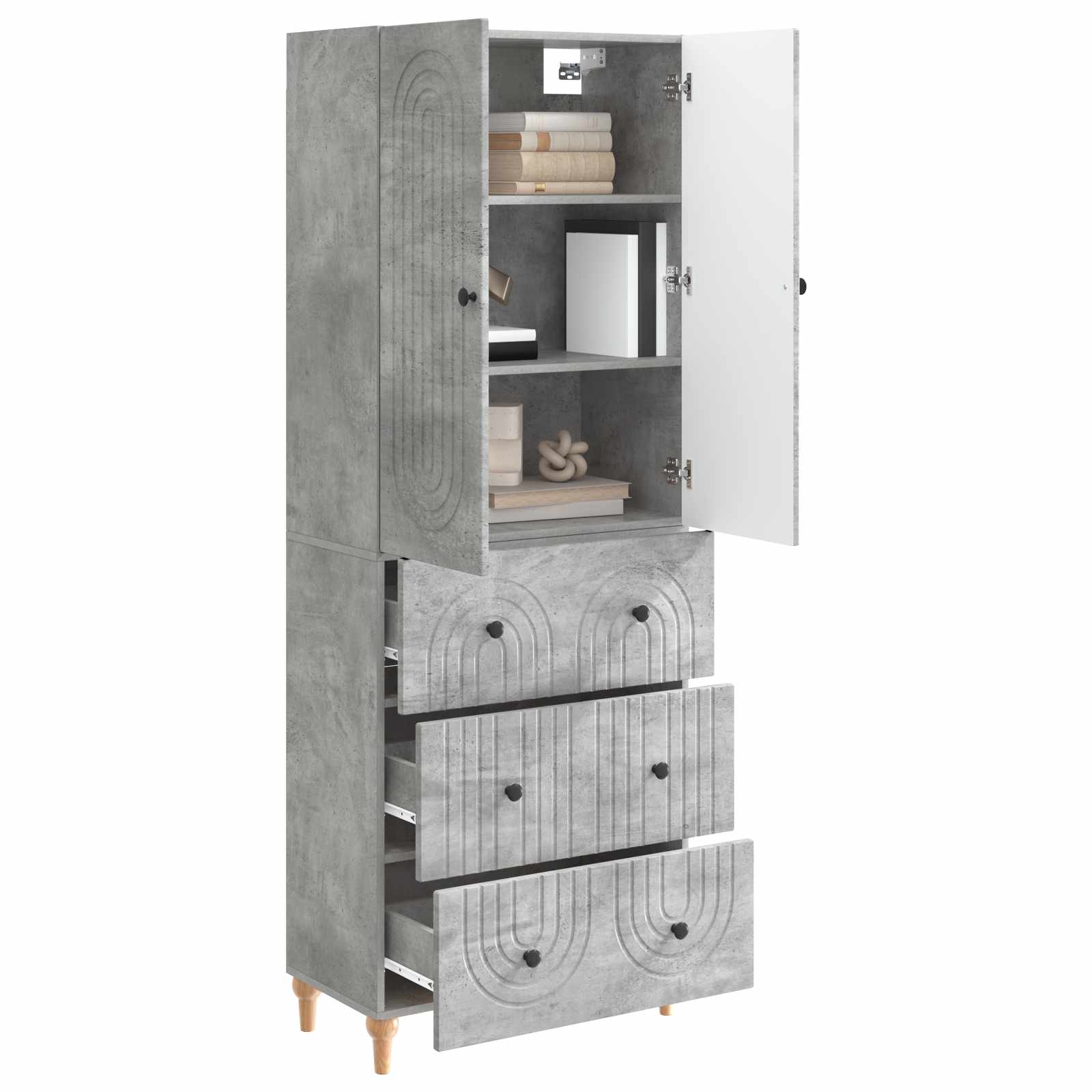 Schrankset 2 pcs 66 x 34,5 x 90 cm Holzwerkstoff