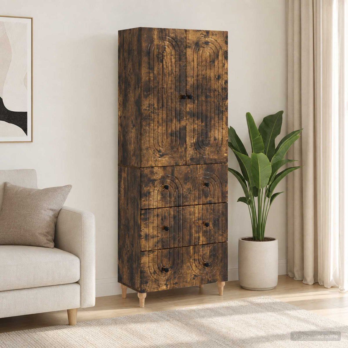 Schrankset 2 stk. Holzwerkstoff