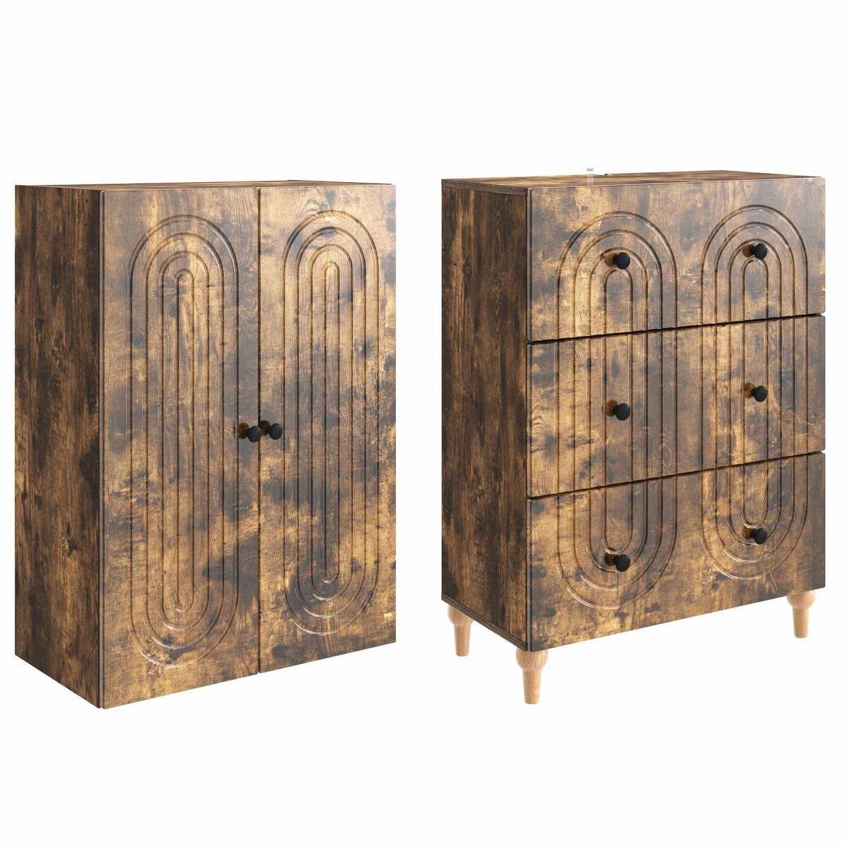 Schrankset 2 stk. Holzwerkstoff