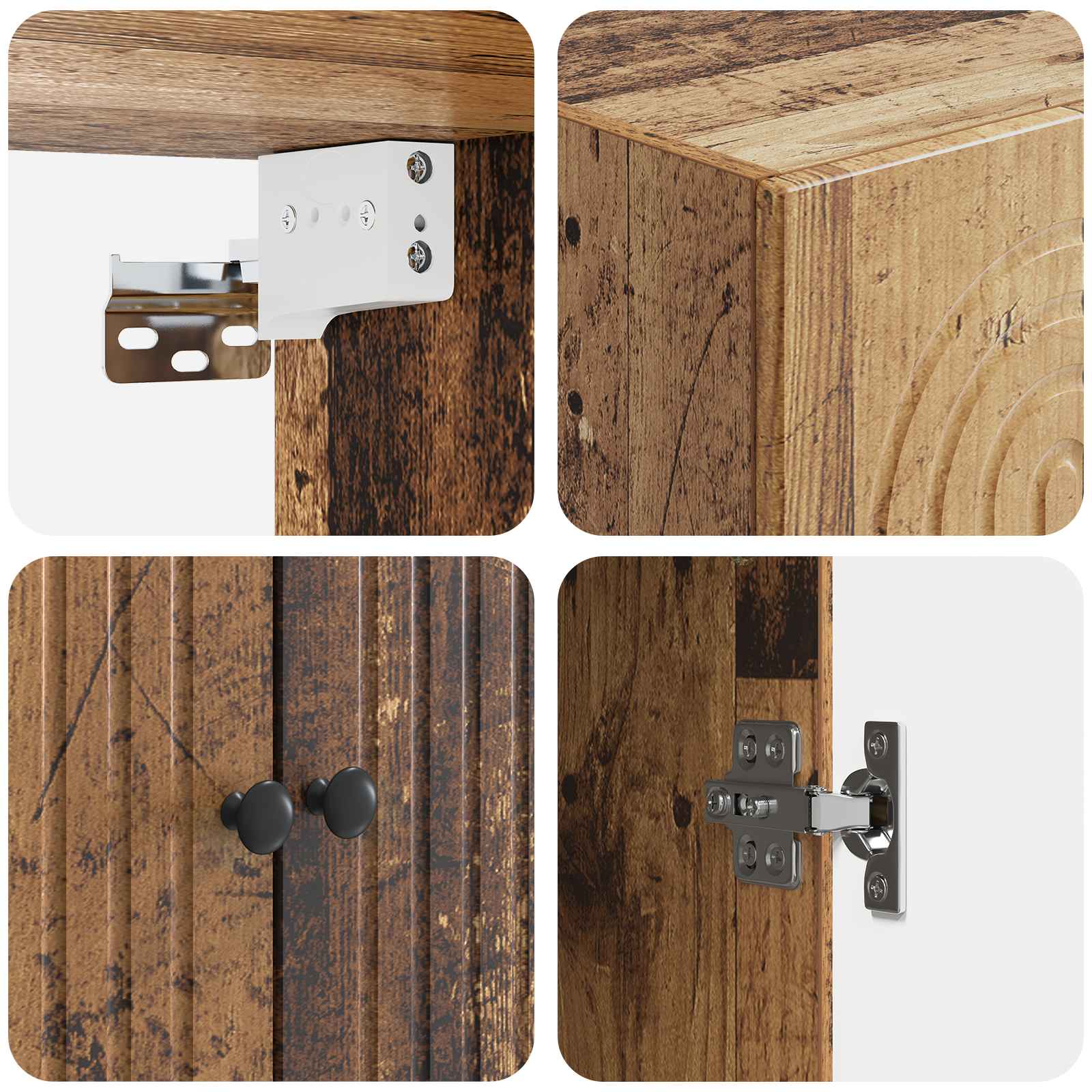 Schrankset 2 stk. Holzwerkstoff
