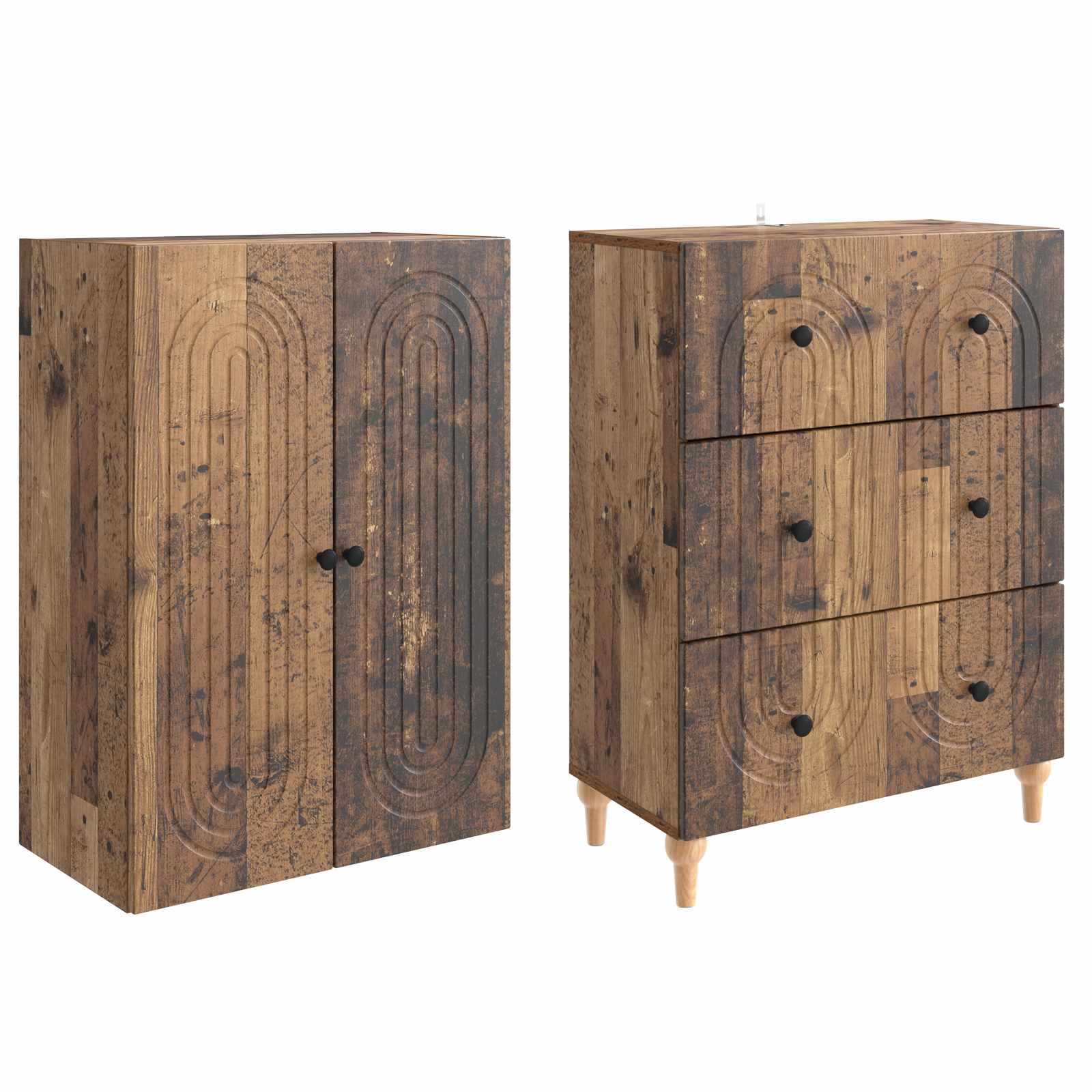 Schrankset 2 stk. Holzwerkstoff