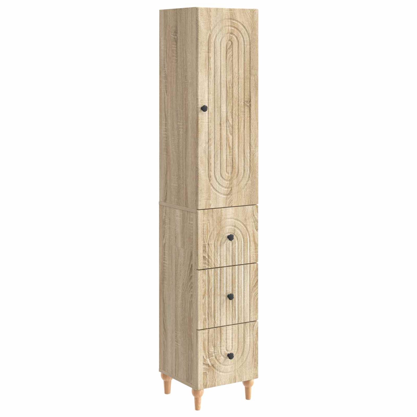 Schrankset 2 pcs 33 x 34,5 x 90 cm Holzwerkstoff