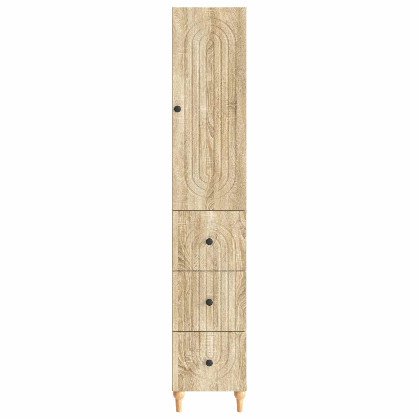 Schrankset 2 pcs 33 x 34,5 x 90 cm Holzwerkstoff