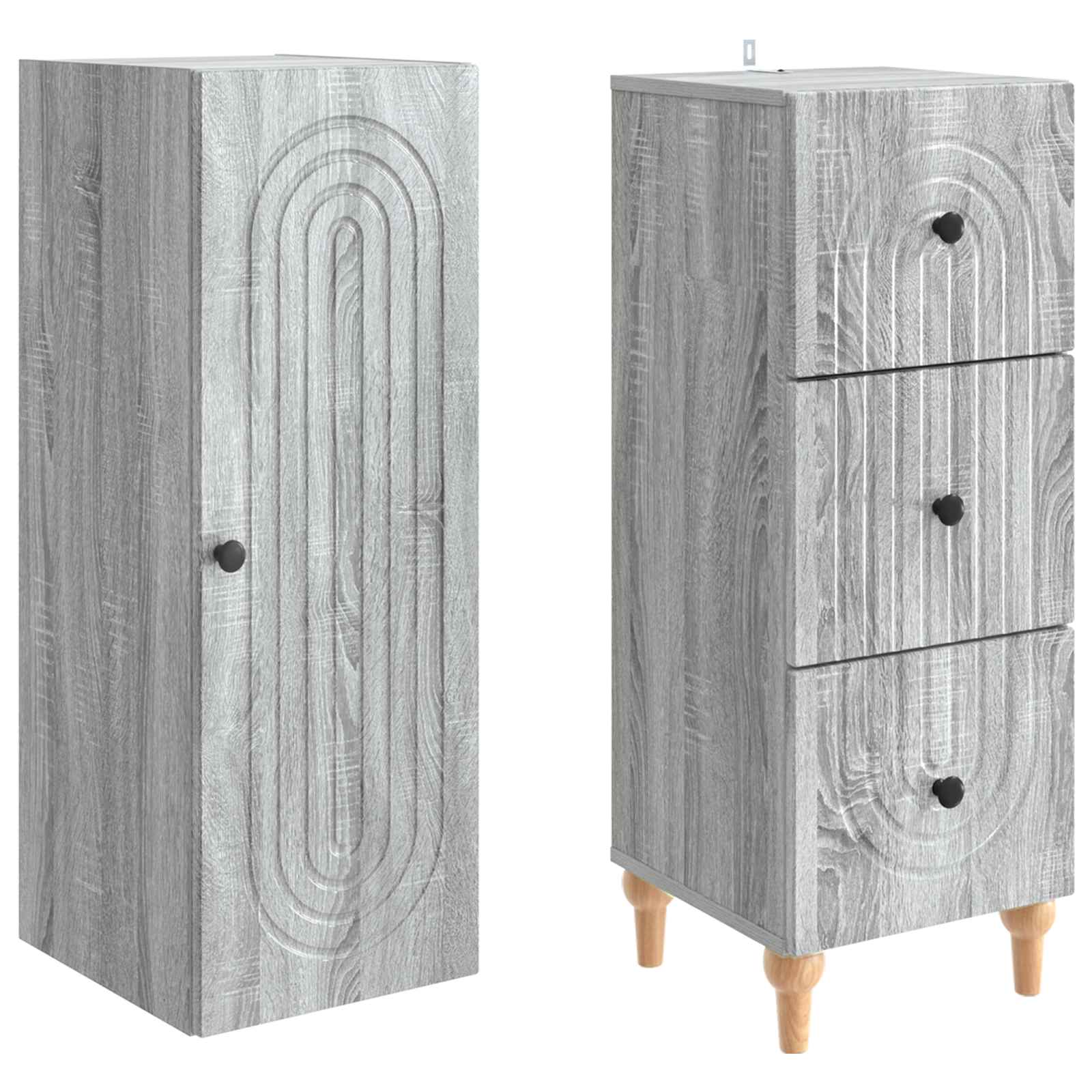 Schrankset 2 stk. Holzwerkstoff