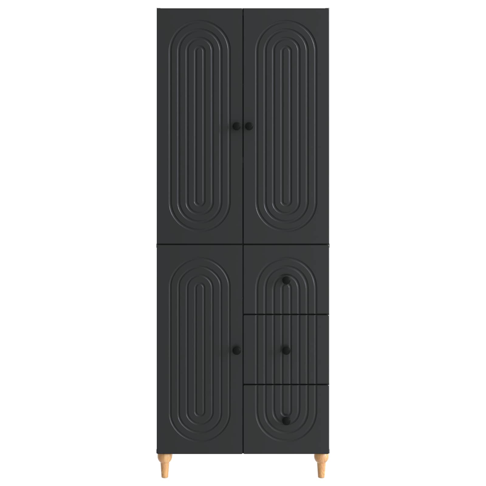 Schrankset 2 pcs 66 x 34,5 x 90 cm Holzwerkstoff