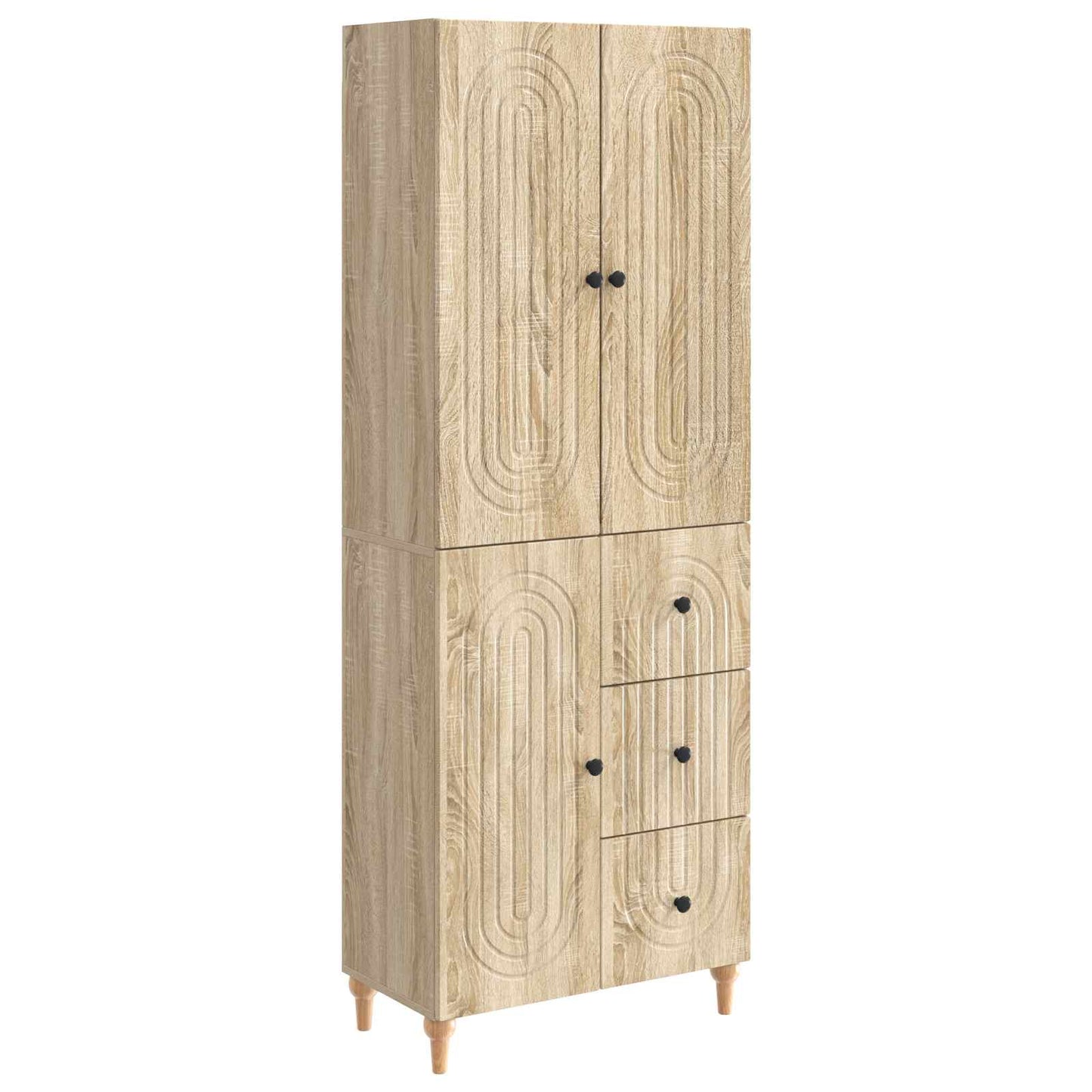 Schrankset 2 pcs 66 x 34,5 x 90 cm Holzwerkstoff