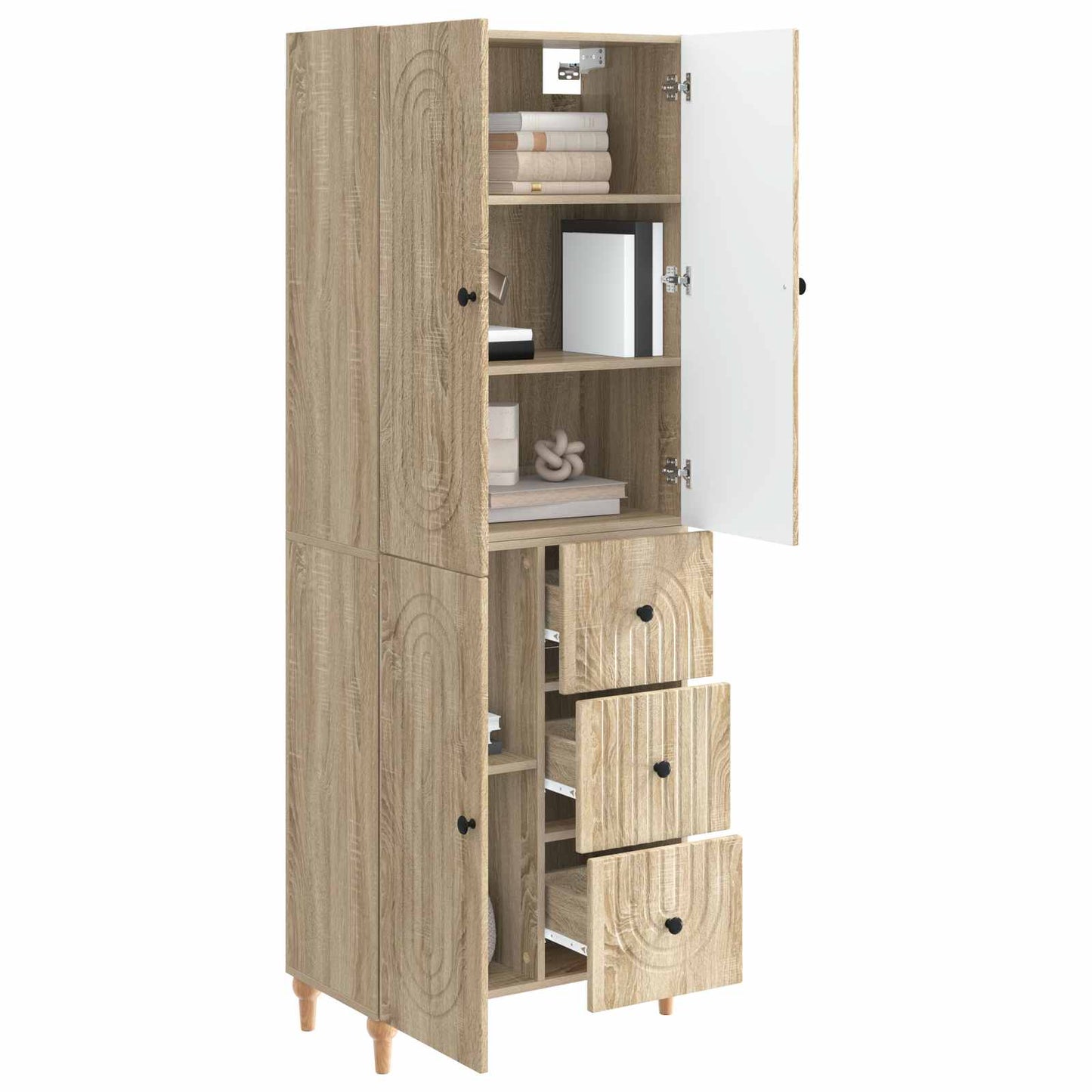 Schrankset 2 pcs 66 x 34,5 x 90 cm Holzwerkstoff
