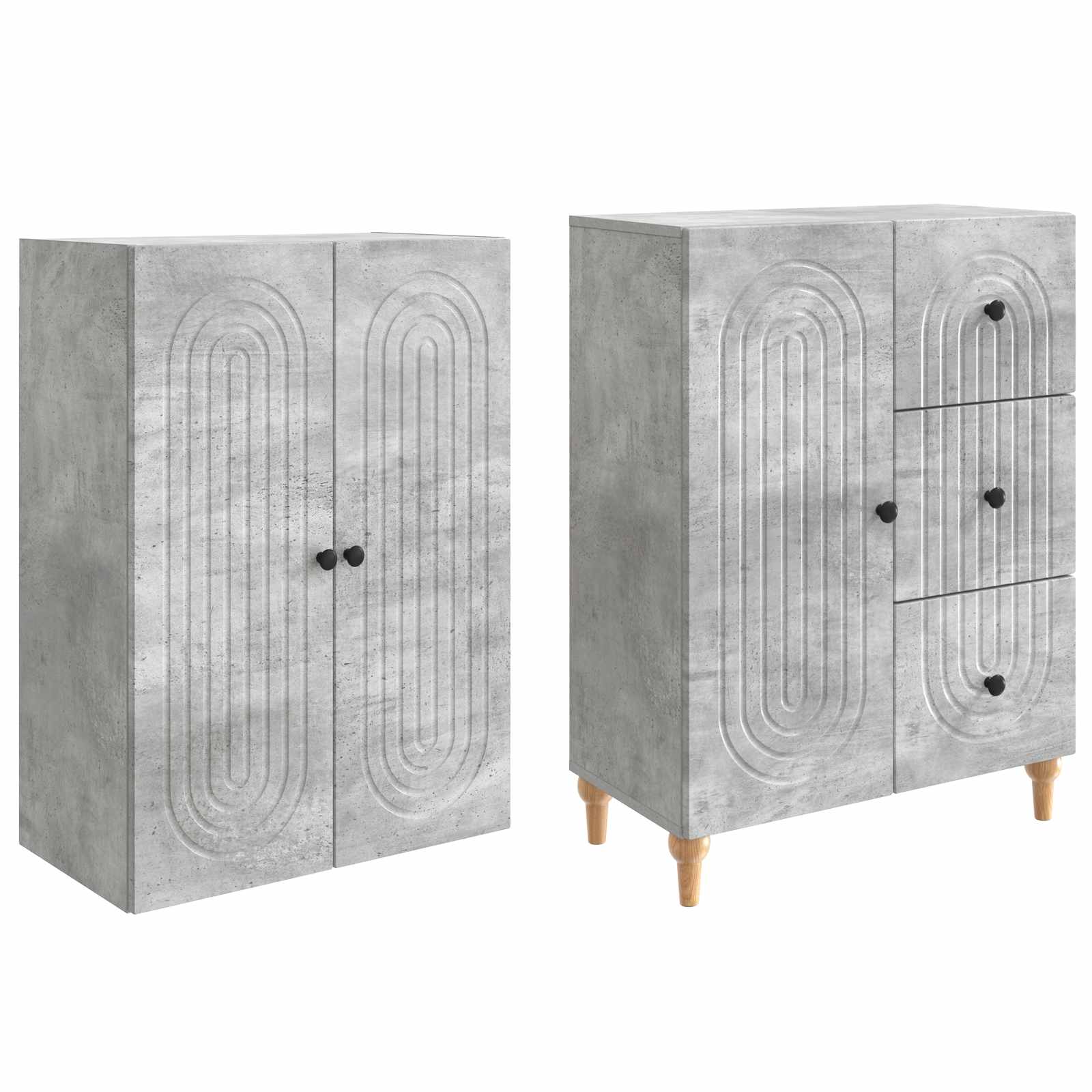 Schrankset 2 pcs 66 x 34,5 x 90 cm Holzwerkstoff