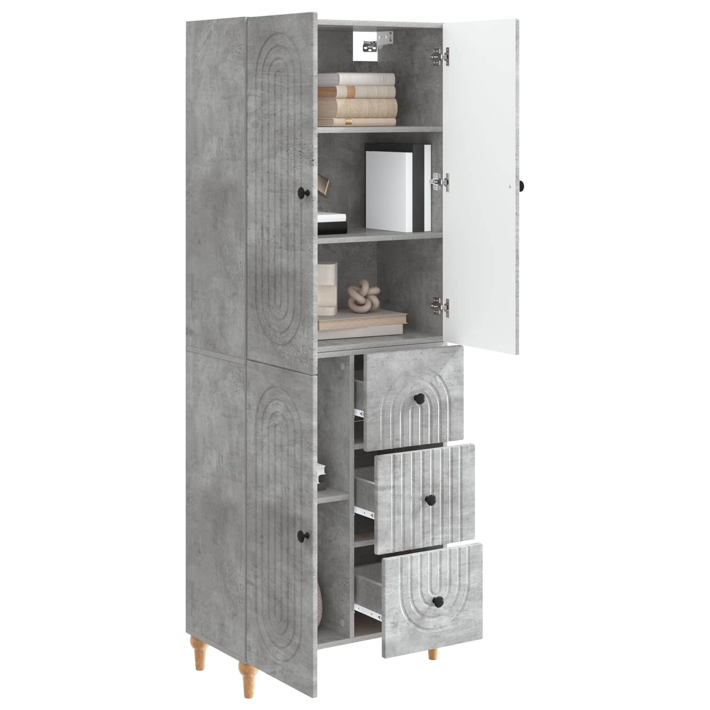 Schrankset 2 pcs 66 x 34,5 x 90 cm Holzwerkstoff