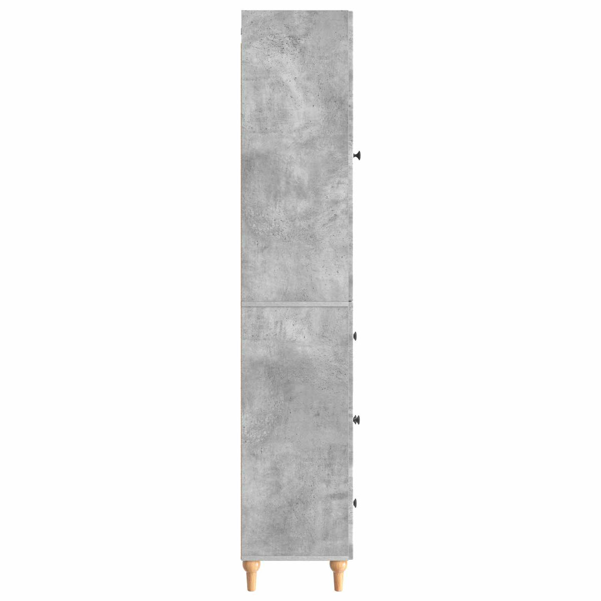Schrankset 2 stk. Betongrau Holzwerkstoff
