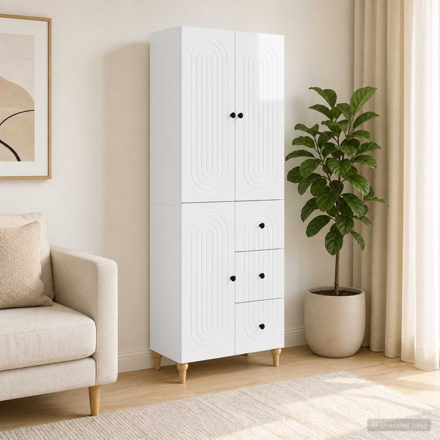 Schrankset 2 stk. Holzwerkstoff