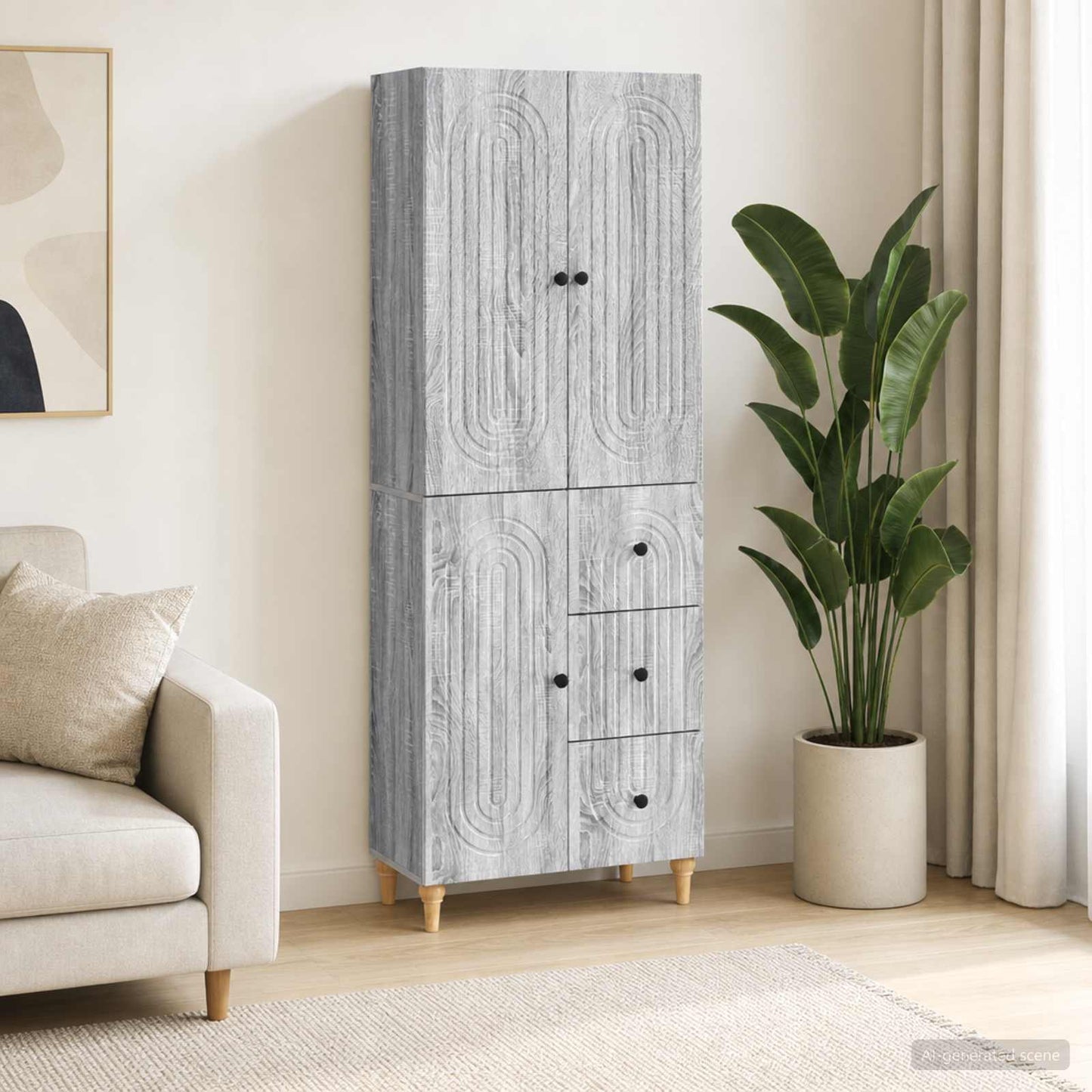 Schrankset 2 stk. Holzwerkstoff