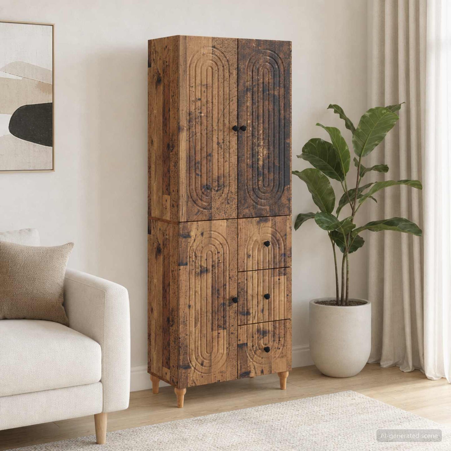 Schrankset 2 stk. Holzwerkstoff