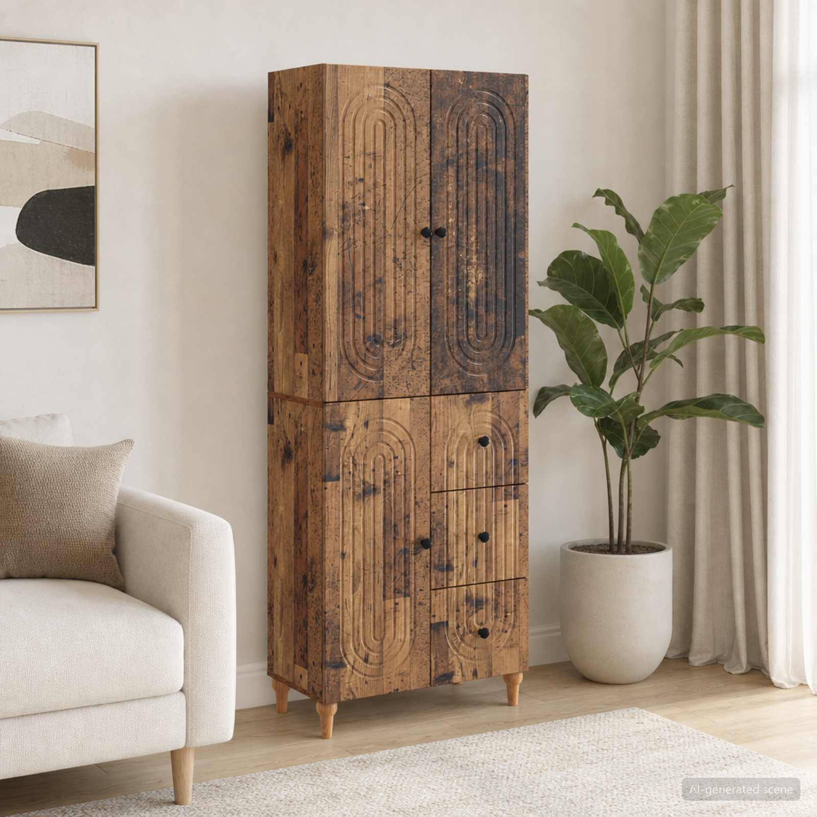 Schrankset 2 stk. Holzwerkstoff