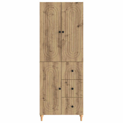 Schrankset 2 stk. Artisan-Eiche Holzwerkstoff