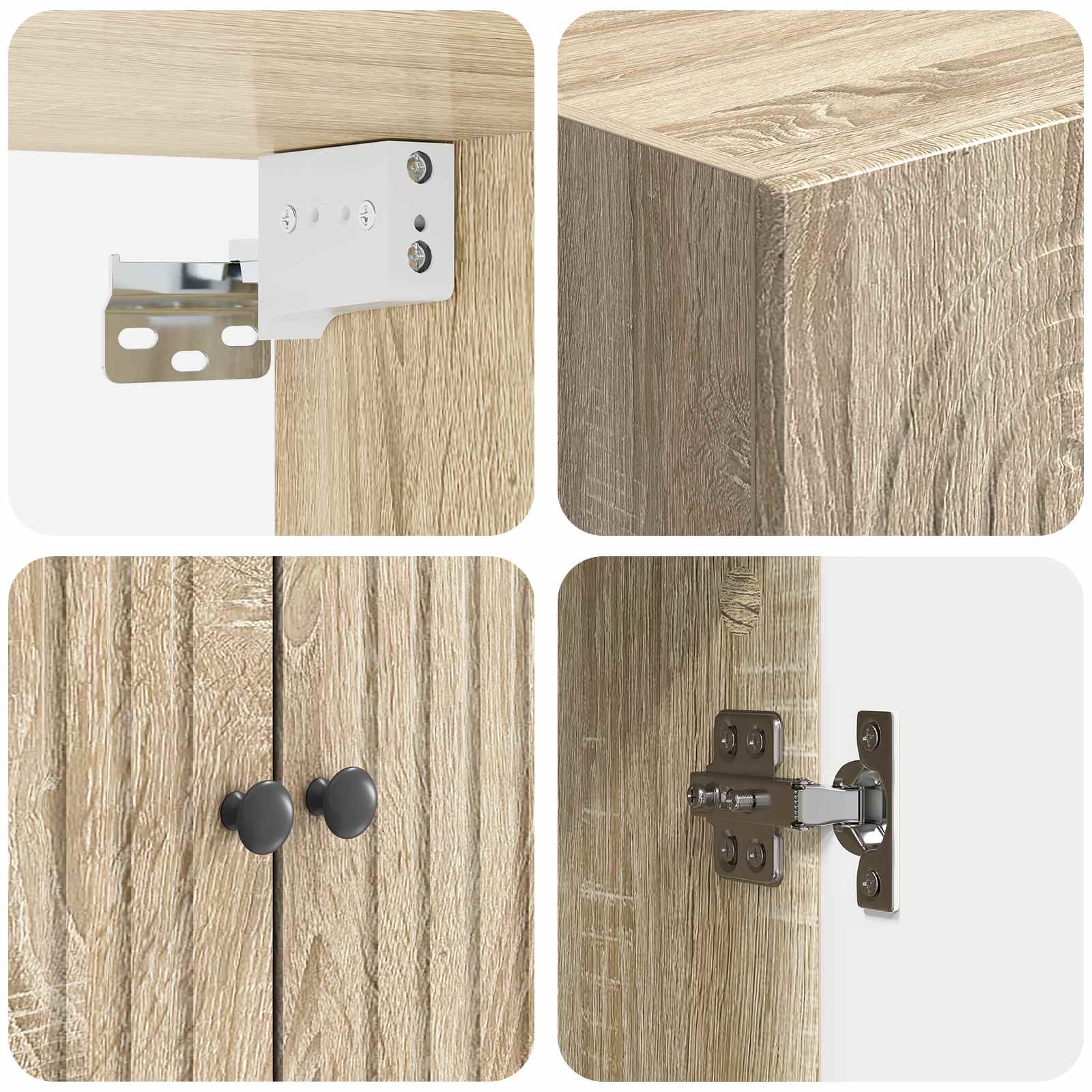 Schrankset 2 stk. Holzwerkstoff
