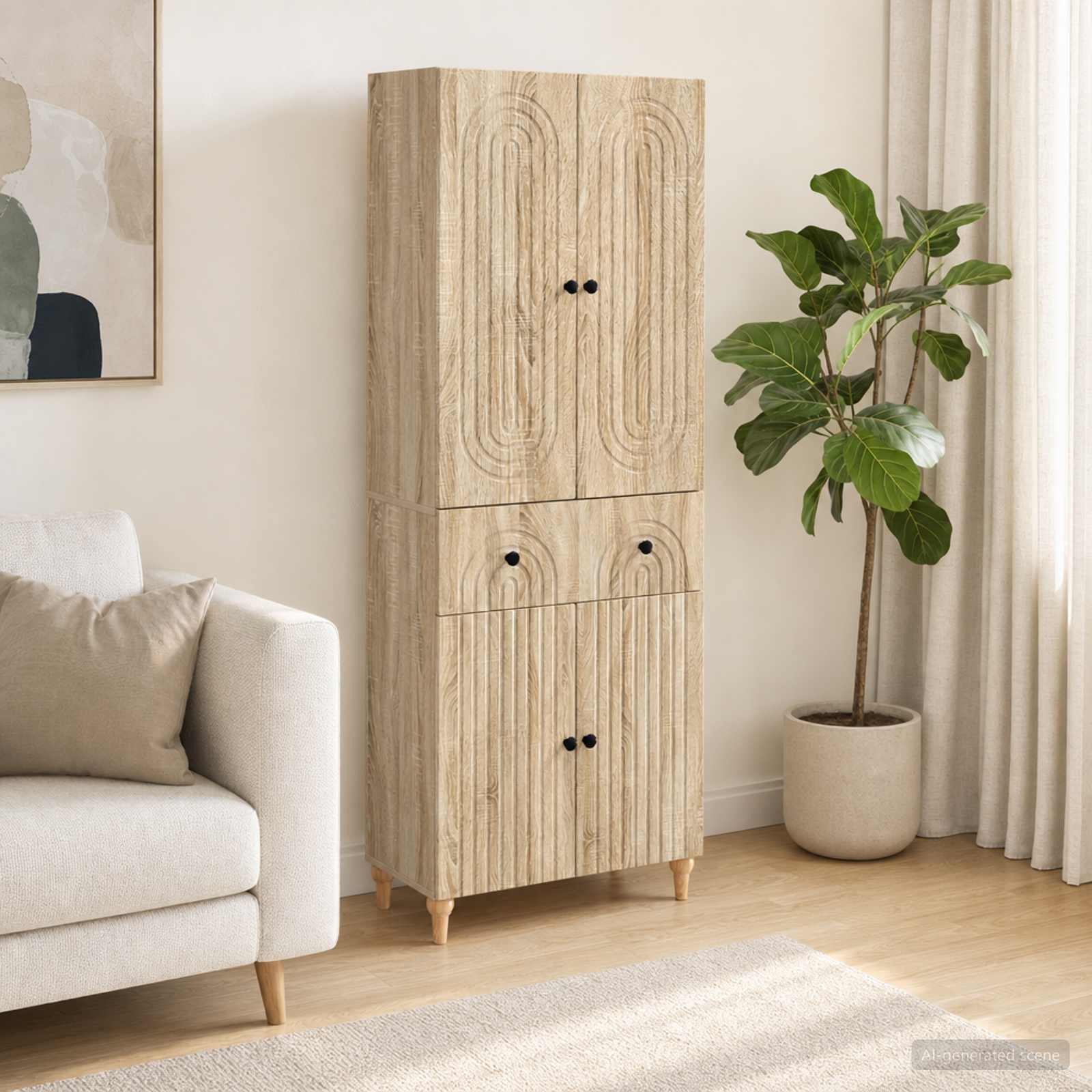 Schrankset 2 stk. Holzwerkstoff