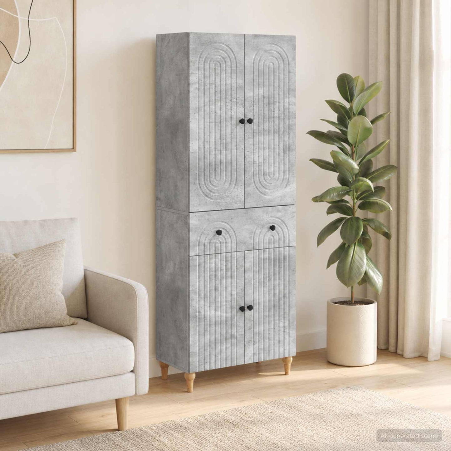 Schrankset 2 stk. Holzwerkstoff